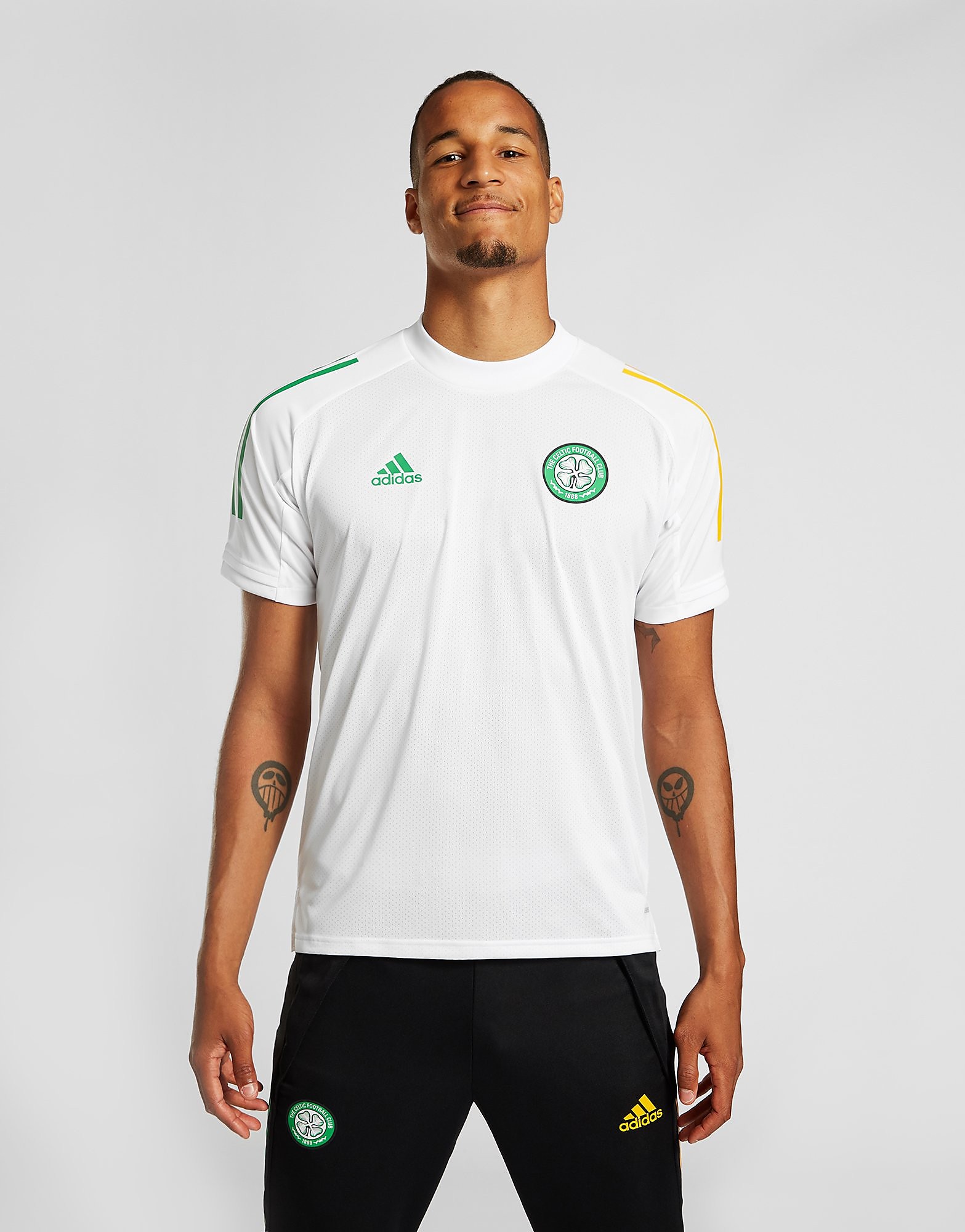 

adidas Celtic FC Training Top - WHITE - Mens, WHITE