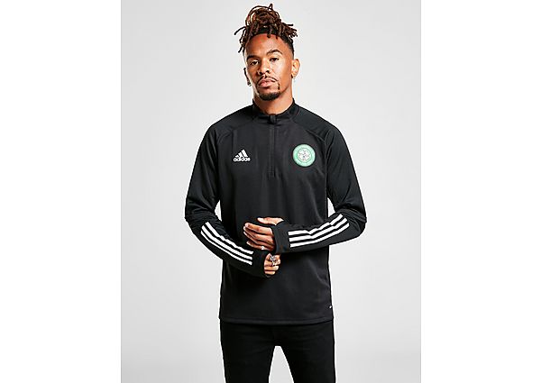 adidas Celtic FC Training 1/4 Zip Top - Black, Black