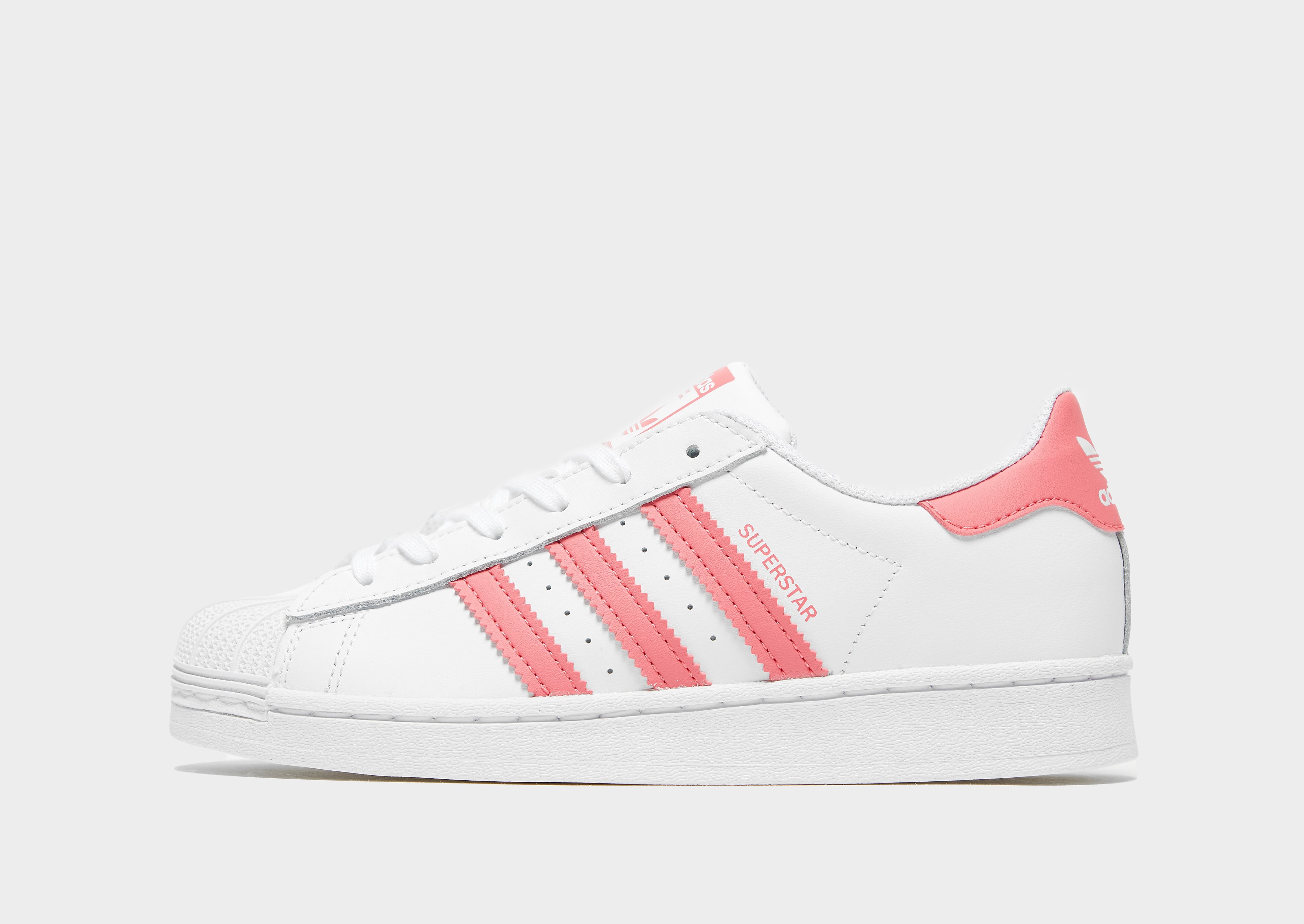 

adidas Originals Superstar Children - Cloud White / Super Pink / Core Black/Pink - Kids, Cloud White / Super Pink / Core Black/Pink