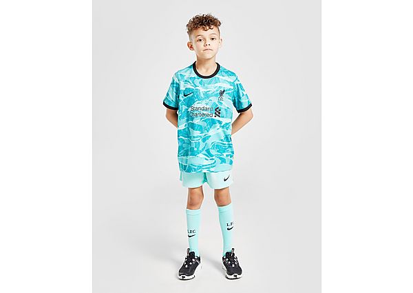 Nike Kit Extérieur Liverpool FC 2020/21 Enfant - Hyper Turquoise/Black, Hyper Turquoise/Black