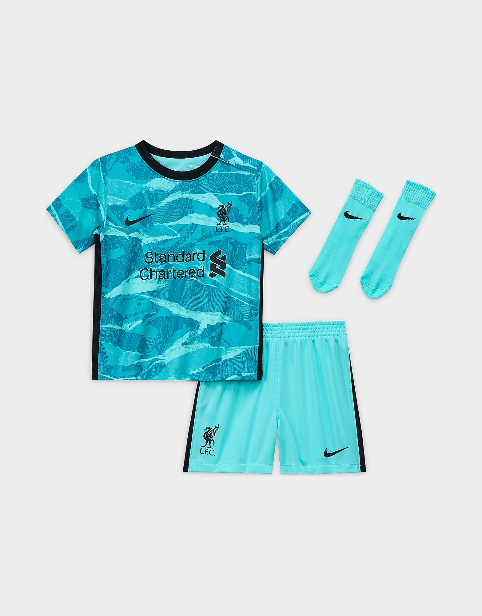 

Nike Liverpool FC 2020/21 Away Kit Infant - Hyper Turquoise/Black - Kids, Hyper Turquoise/Black