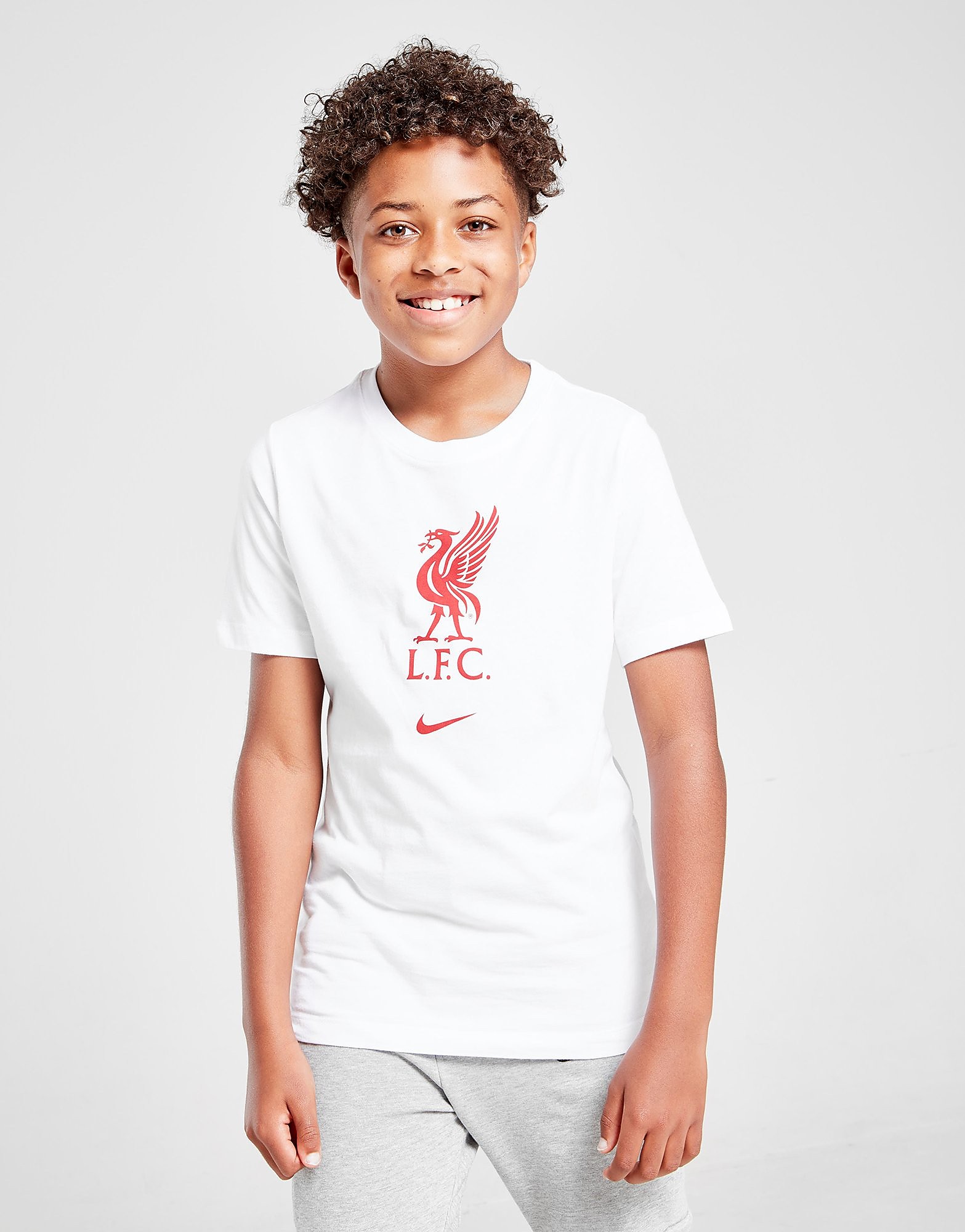 

Nike Liverpool FC Crest Short Sleeve T-Shirt Junior - White - Kids, White