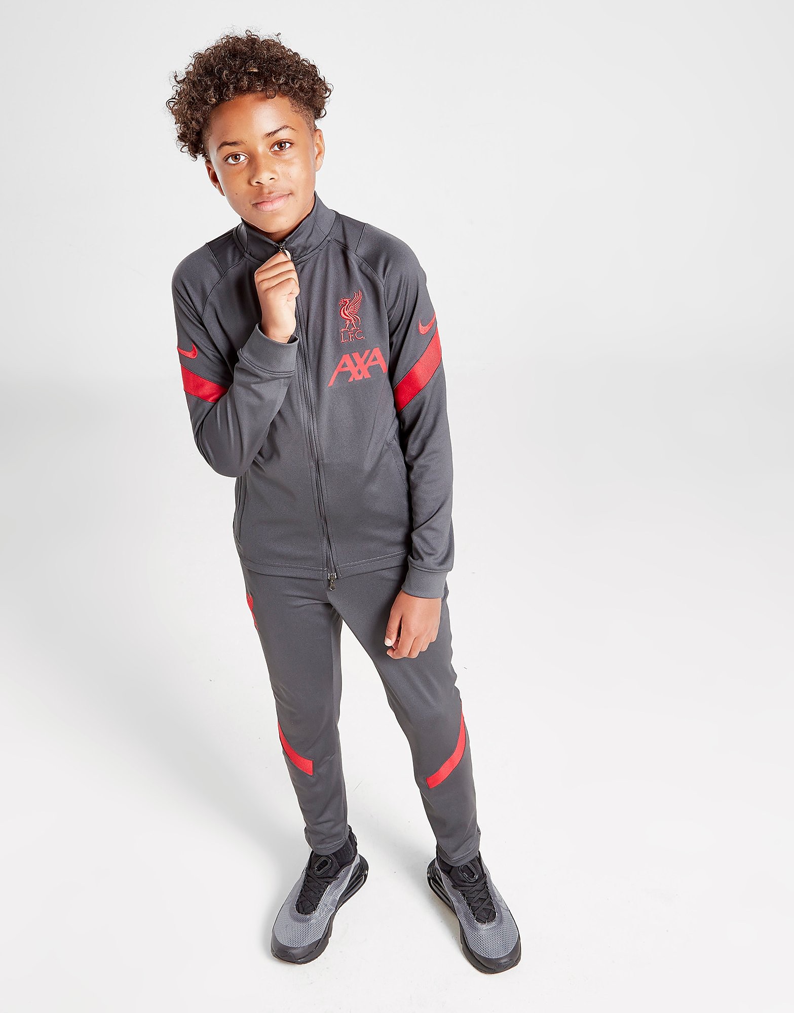 

Nike Liverpool FC Strike Tracksuit Junior - Anthracite/Gym Red/Gym Red/Red - Kids, Anthracite/Gym Red/Gym Red/Red