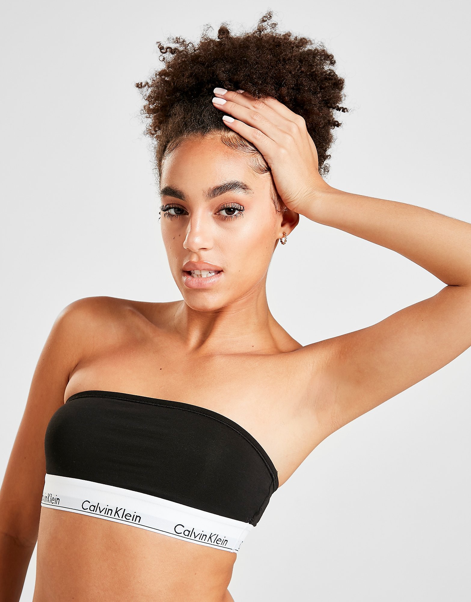 

Calvin Klein Underwear Modern Cotton Bandeau Bra - Black/White - Womens, Black/White