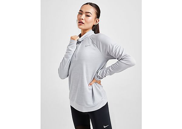 Nike Haut de survêtement Running Pacer 1/4 Zip Pacer Femme - Light Smoke Grey/Heather, Light Smoke G