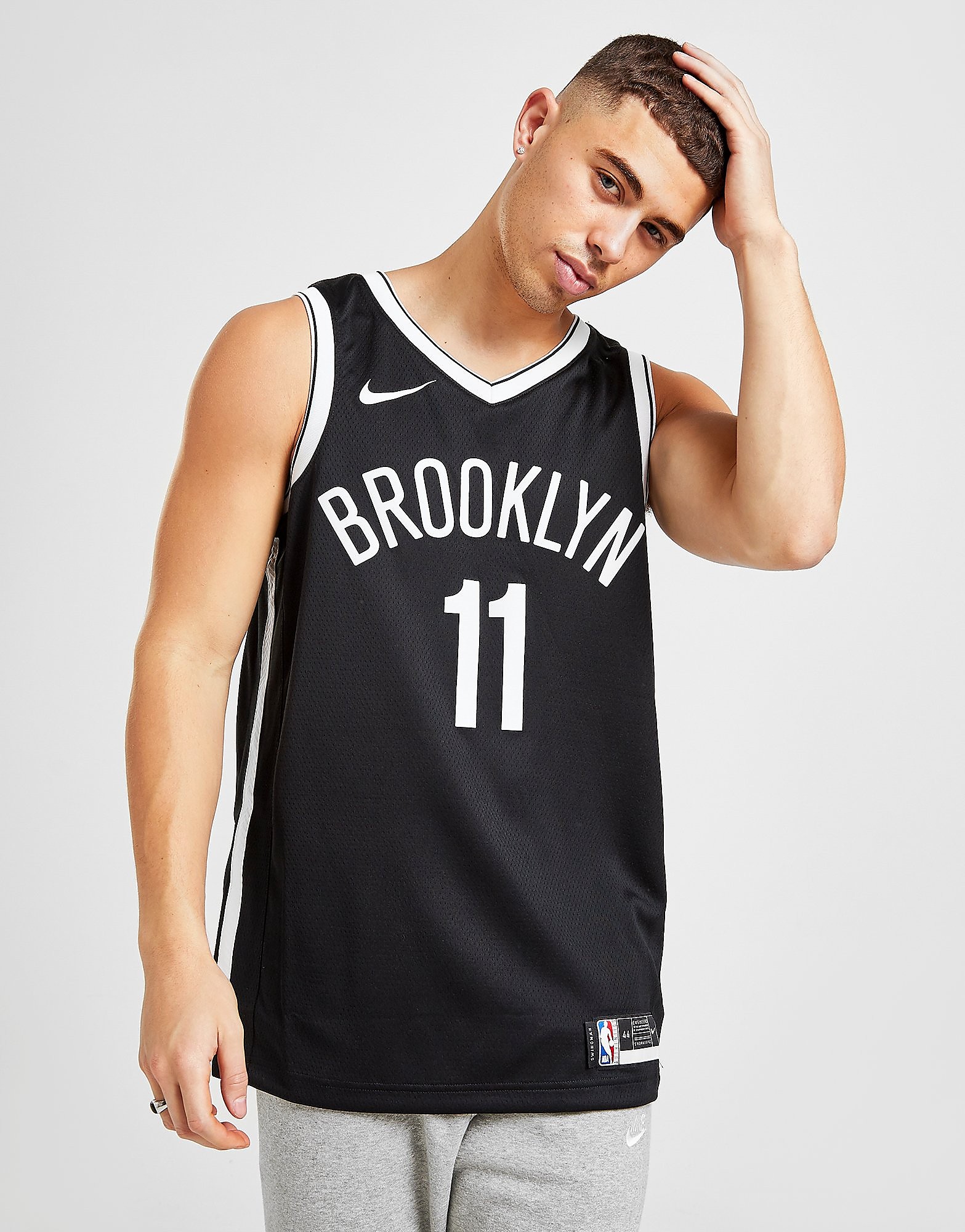 

Nike NBA Brooklyn Nets Irving #11 Swingman Jersey - Black - Mens, Black