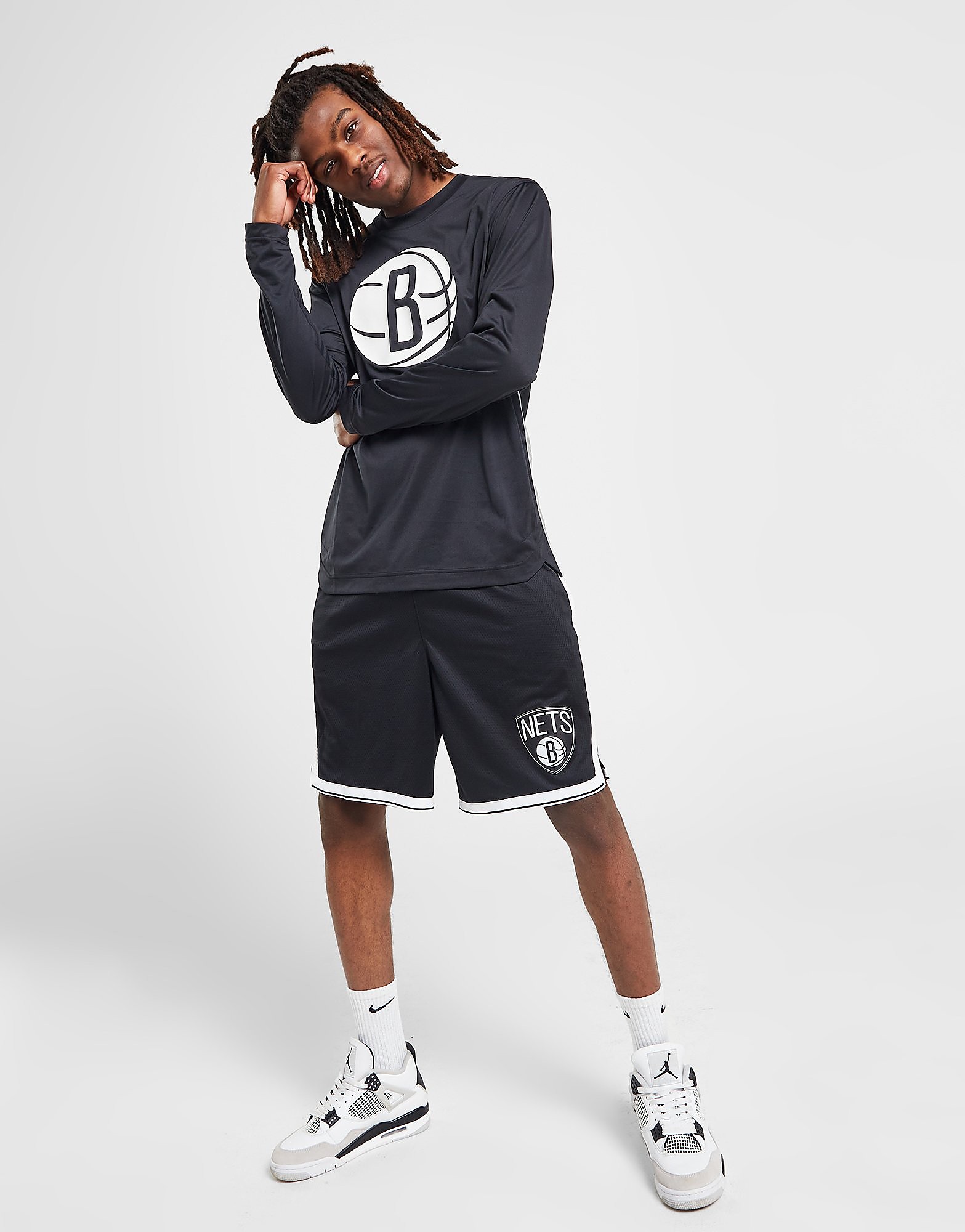 

Nike NBA Brooklyn Nets Swingman Shorts - Black/White - Mens, Black/White