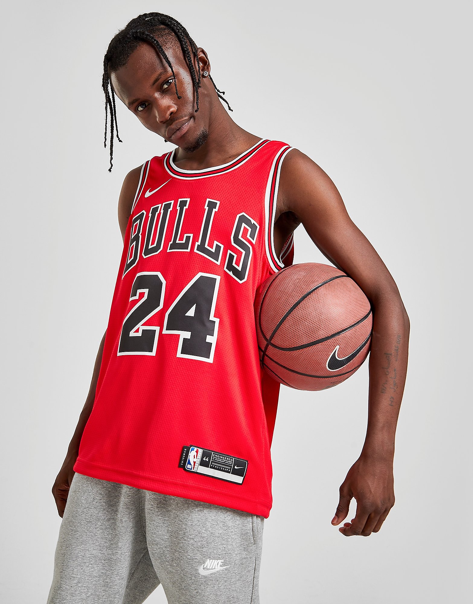 

Nike NBA Chicago Bulls Swingman Markkanen #24 Jersey - Red/White/Black - Mens, Red/White/Black