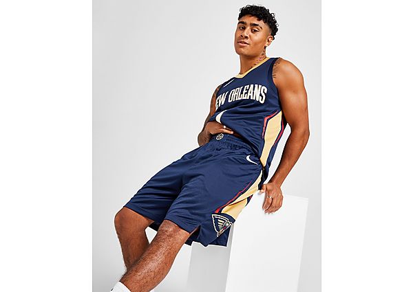 Nike NBA New Orleans Pelicans Swingman Shorts - College Navy/Club Gold/White/Gold/Red - Mens, College Navy/Club Gold/White/Gold/Red