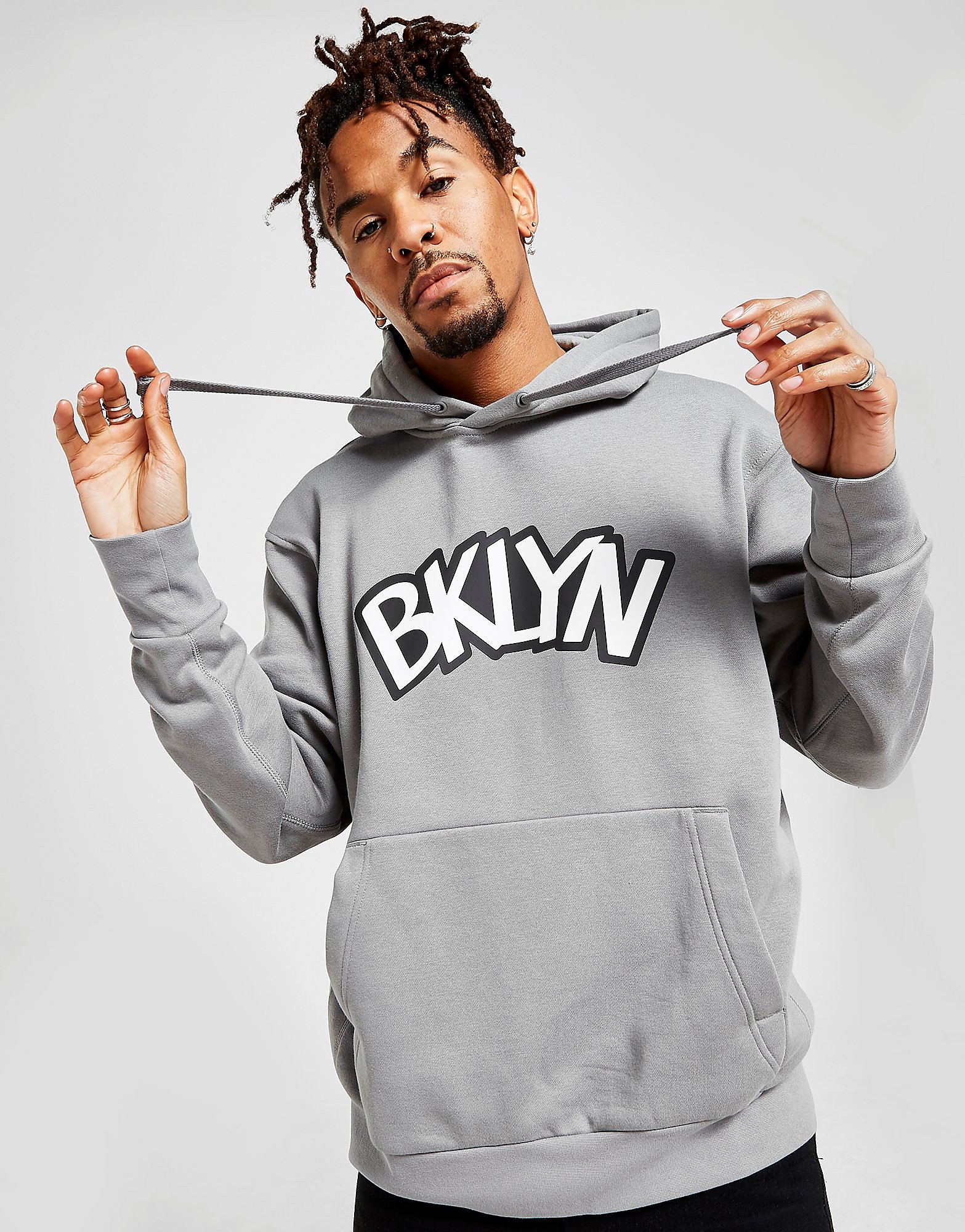 

Jordan NBA Brooklyn Nets Statement HoodieHoodie - Dark Steel Grey/White - Mens, Dark Steel Grey/White