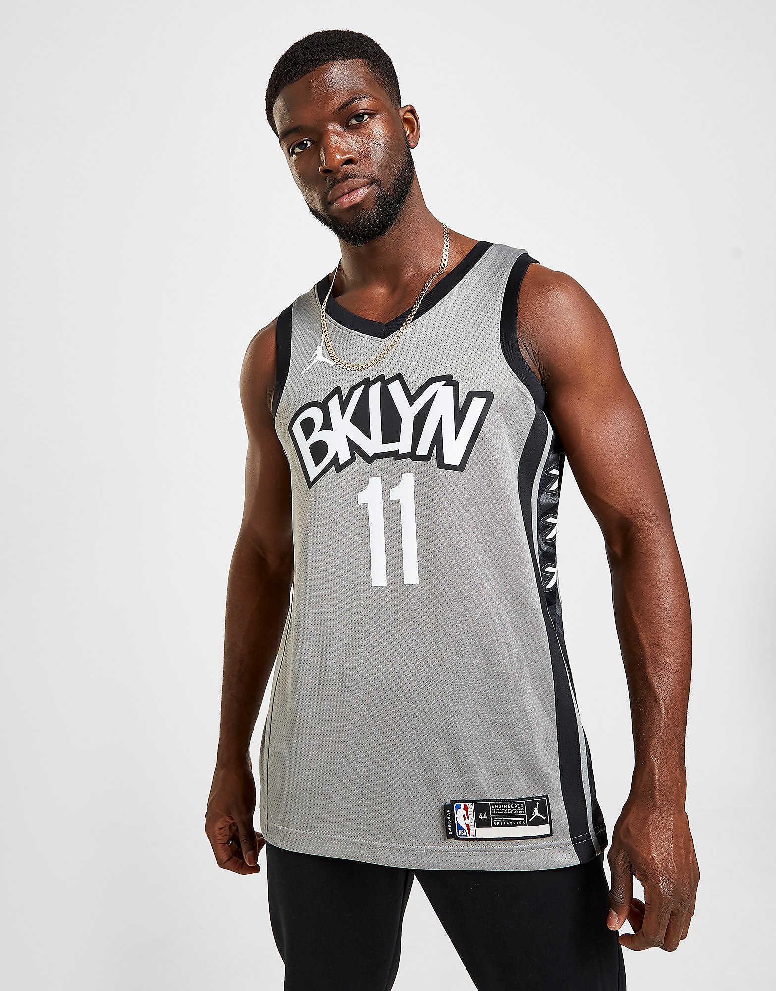 

Nike NBA Brooklyn Nets Irving #11 Swingman Jersey - Dark Steel Grey/Black - Mens, Dark Steel Grey/Black
