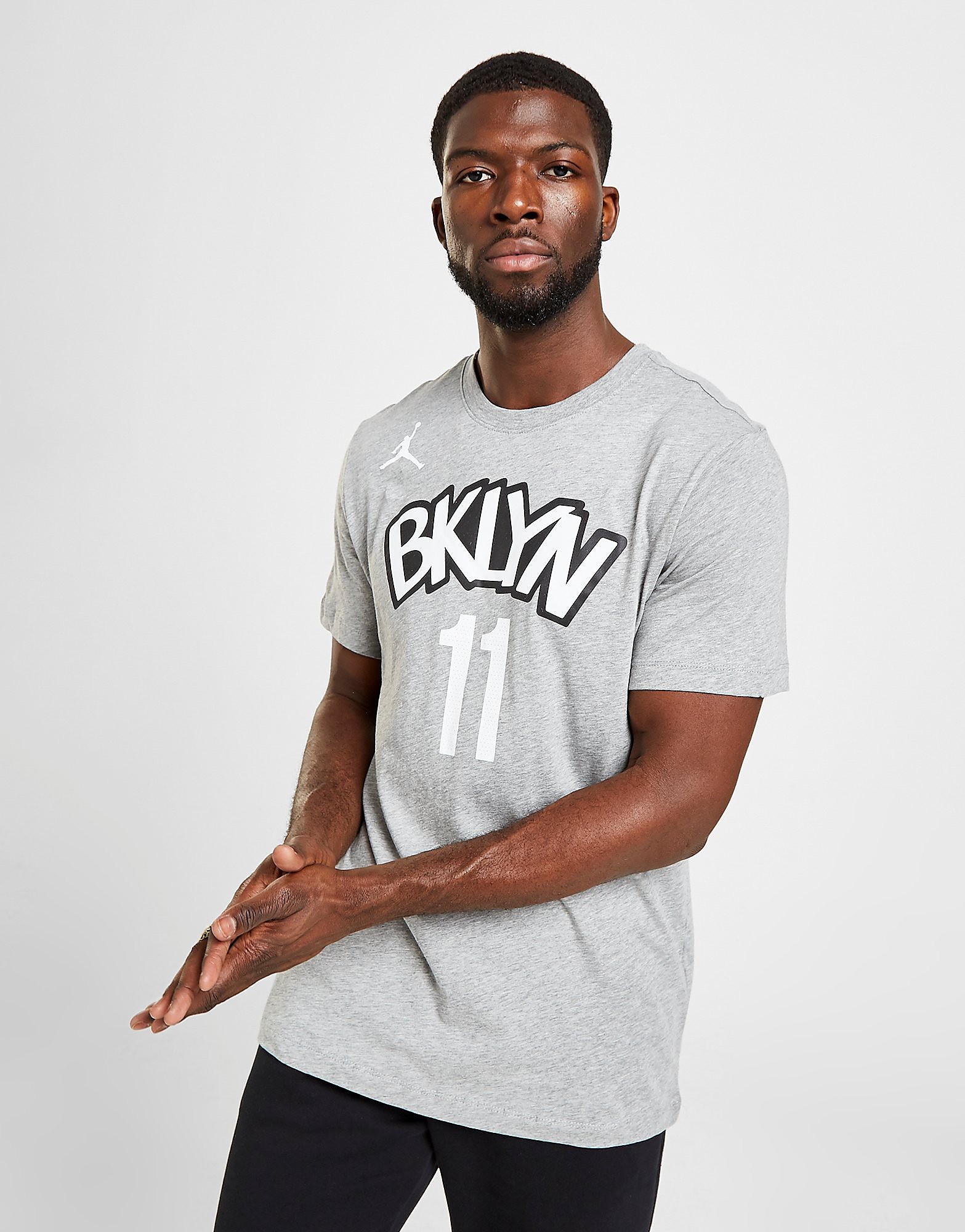 

Jordan NBA Brooklyn Nets Irving #11 Short Sleeve T-Shirt - Dark Grey - Mens, Dark Grey