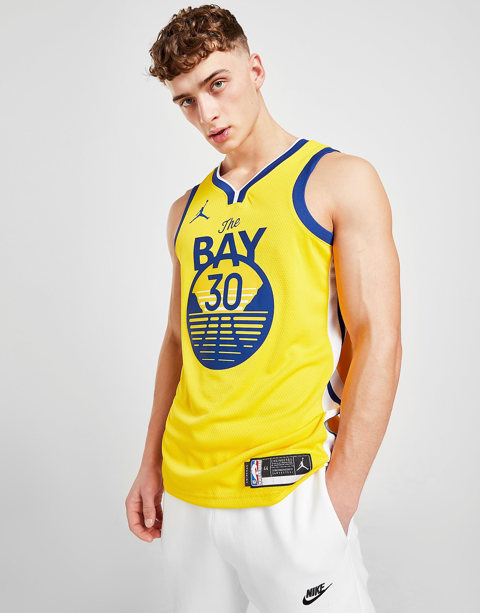 

Nike Stephen Curry Warriors Statement Edition 2020 Jordan NBA Swingman Jersey - Amarillo/White/Rush Blue - Mens, Amarillo/White/Rush Blue