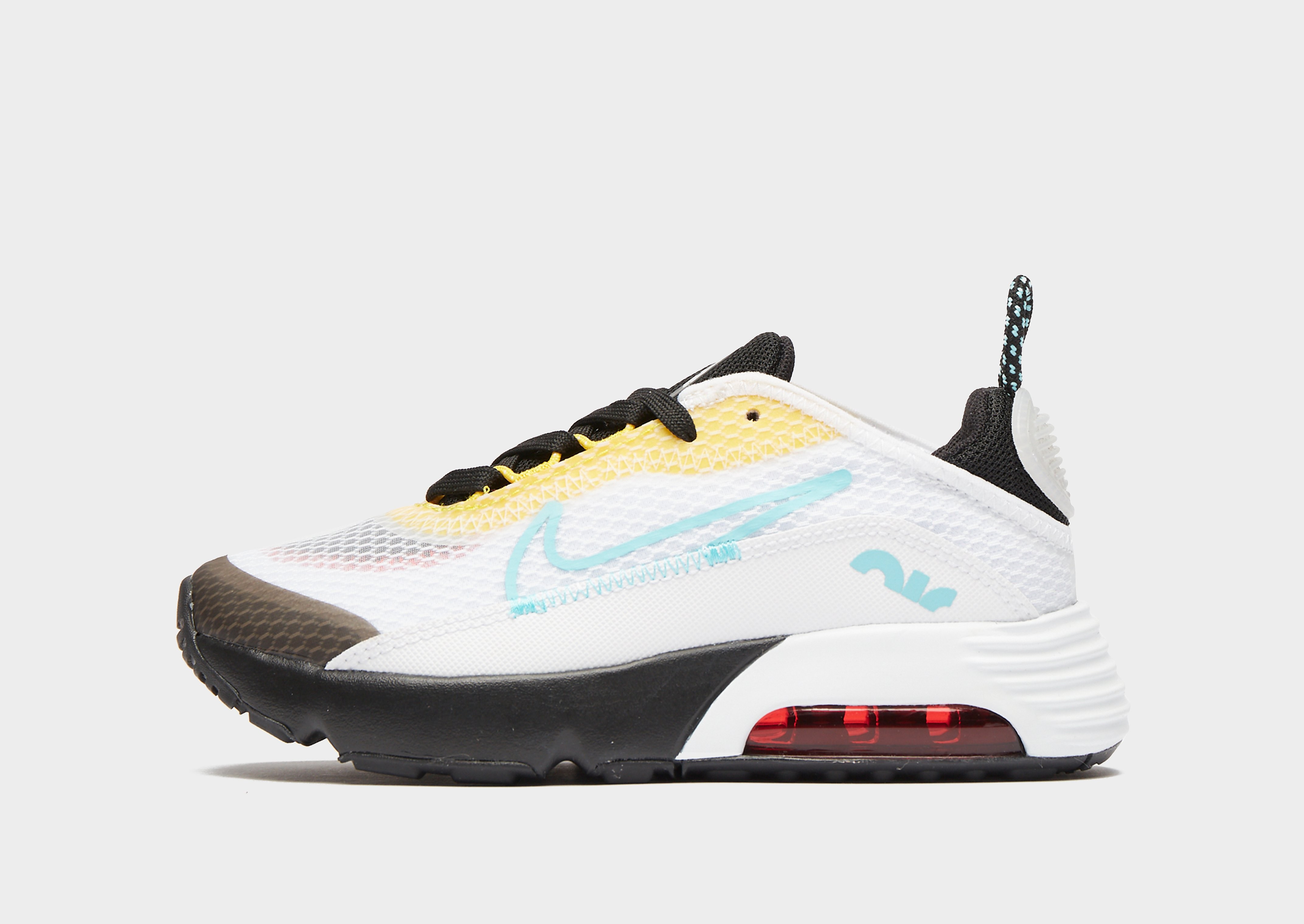 

Nike Air Max 2090 Children - White/Black/Speed Yellow/Bleached Aqua - Kids, White/Black/Speed Yellow/Bleached Aqua