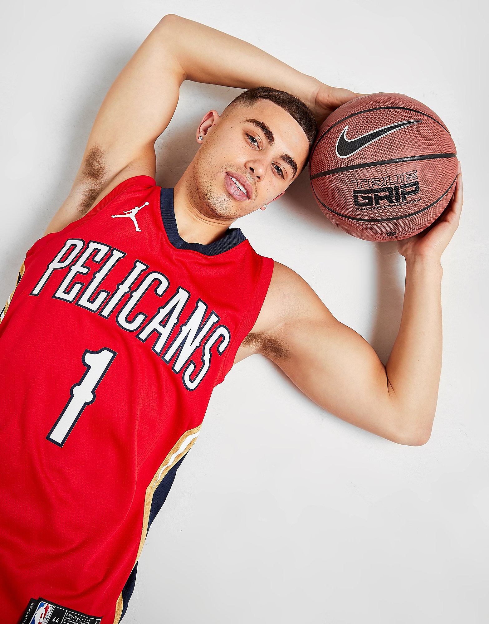 

Jordan NBA New Orleans Pelicans Williamson #1 SM Jersey - University Red/College Navy/Blue/Gold - Mens, University Red/College Navy/Blue/Gold