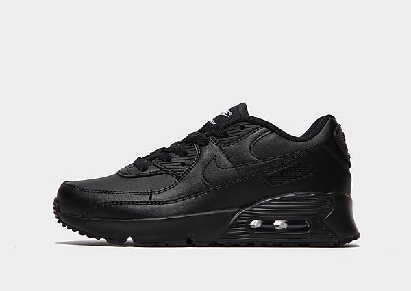 Nike Baskets Air Max 90 Leather Enfant - Black/Black/White/Black, Black/Black/White/Black