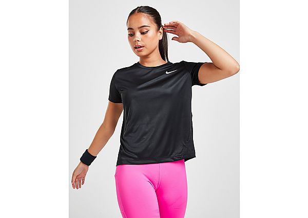 Nike T-shirt Running Miler Manches courtes Femme - Black, Black