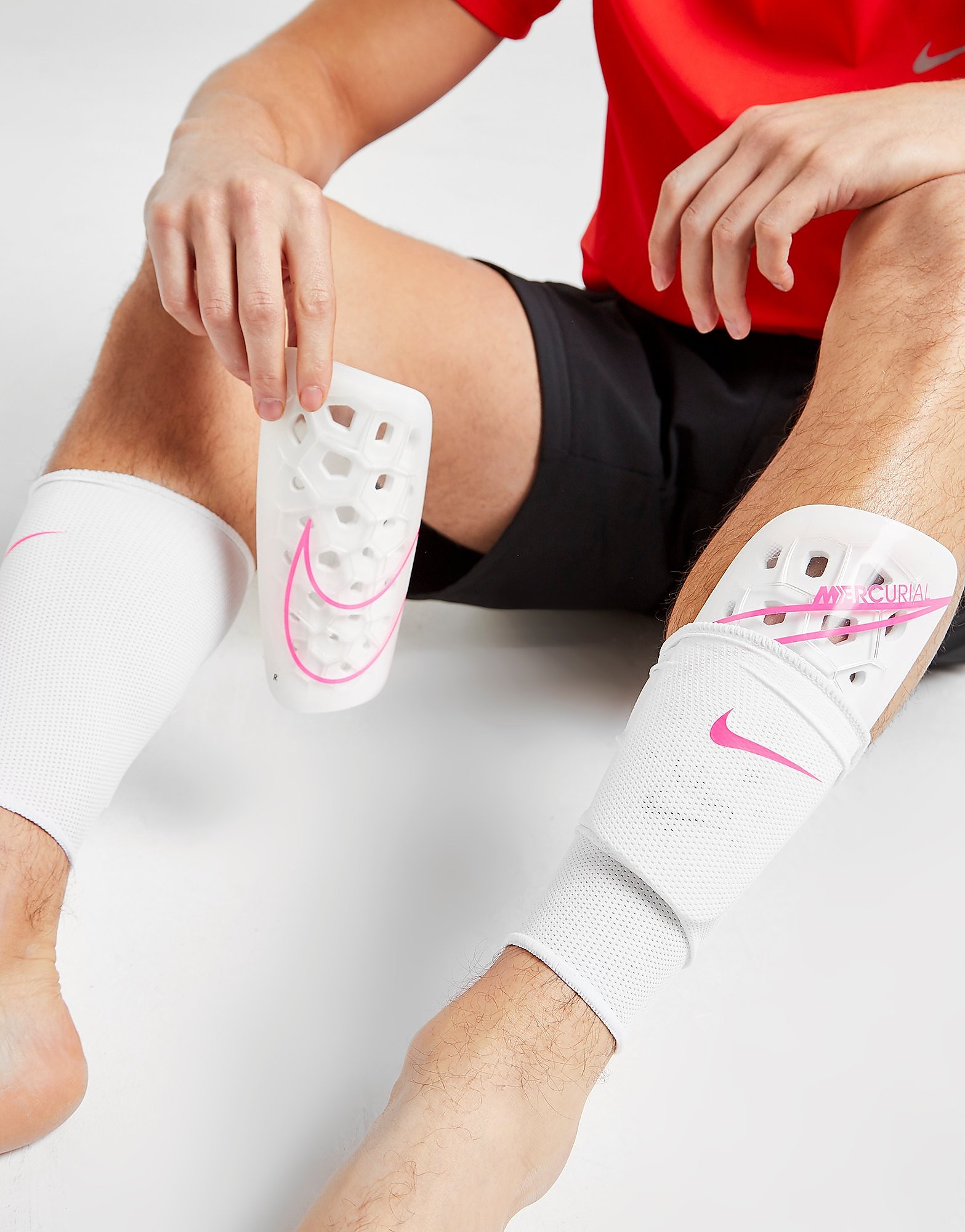 

Nike Mercurial Lite Shin Guards - White/Pink - Womens, White/Pink