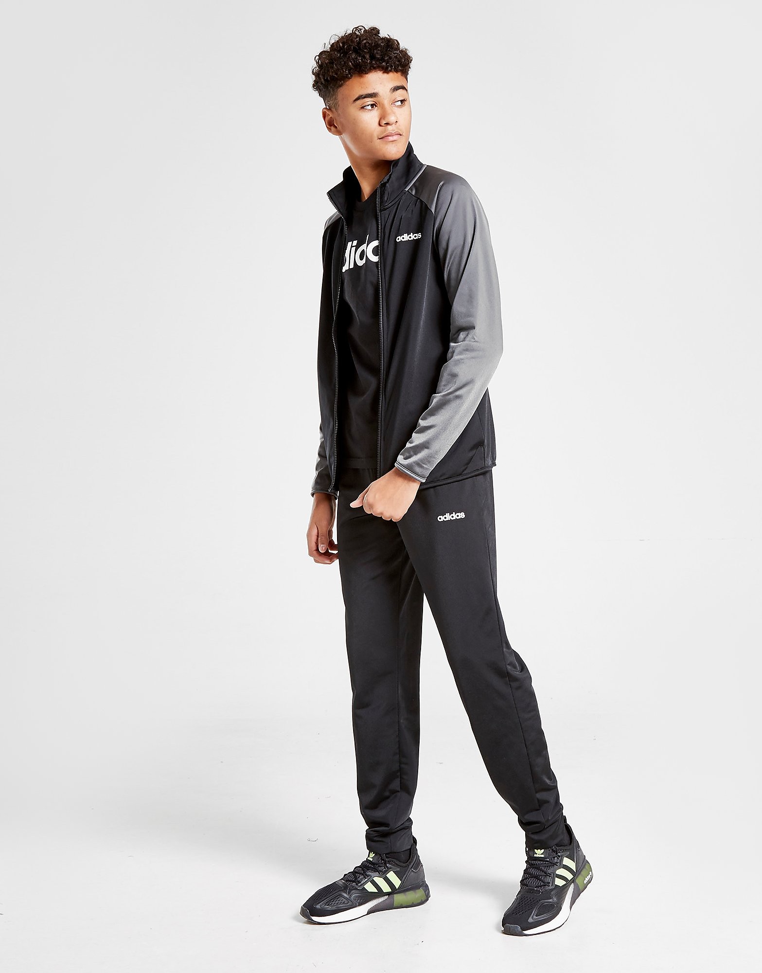 

adidas Originals Entry Tracksuit Junior - Black - Kids, Black