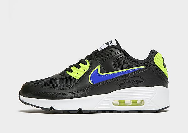 Nike Chaussure Nike Air Max 90 pour Enfant plus âgé - Black/Volt/Racer Blue, Black/Volt/Racer Blue