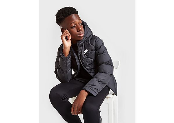 Nike Veste Sportswear Padded Junior - Black/Black/Black/White, Black/Black/Black/White
