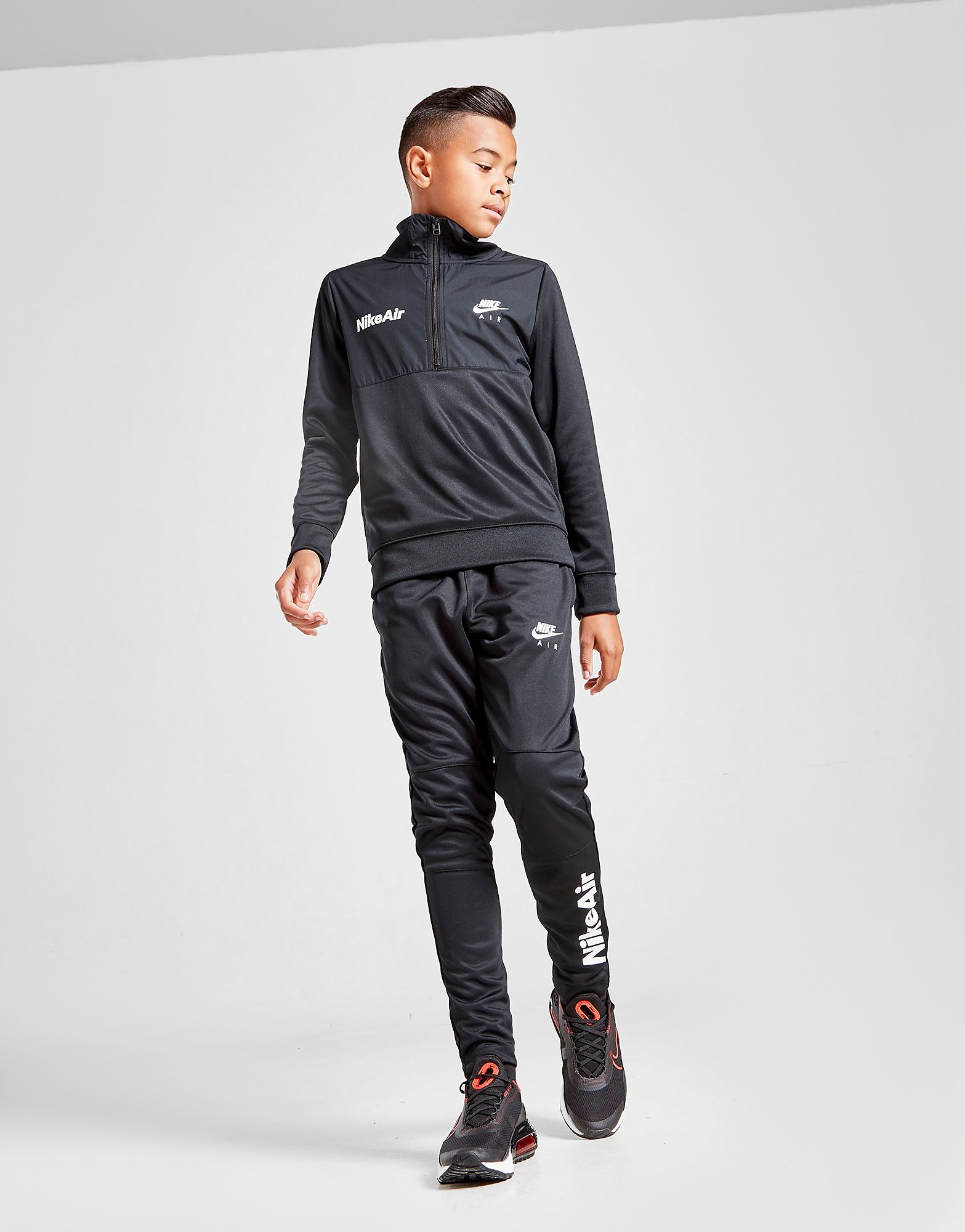 Nike Air Tracksuit Junior - Black/Black/Black/White - Kids, Black/Black/Black/White