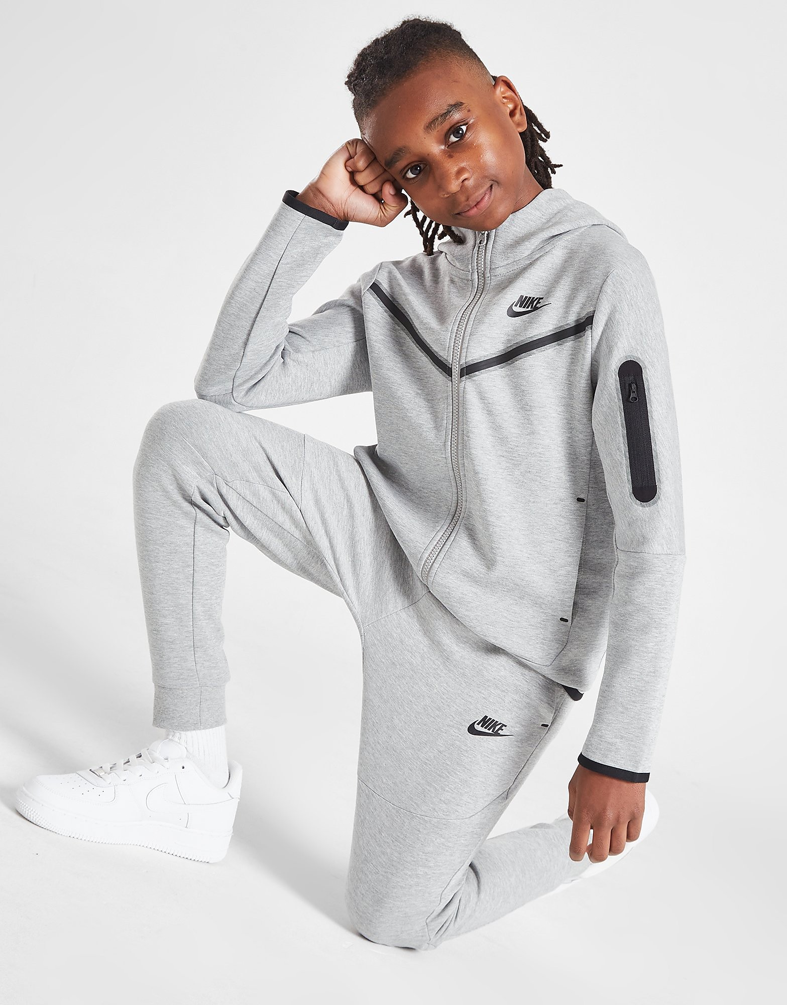 Nike tech fleece -verryttelyhousut juniorit - kids, harmaa, nike