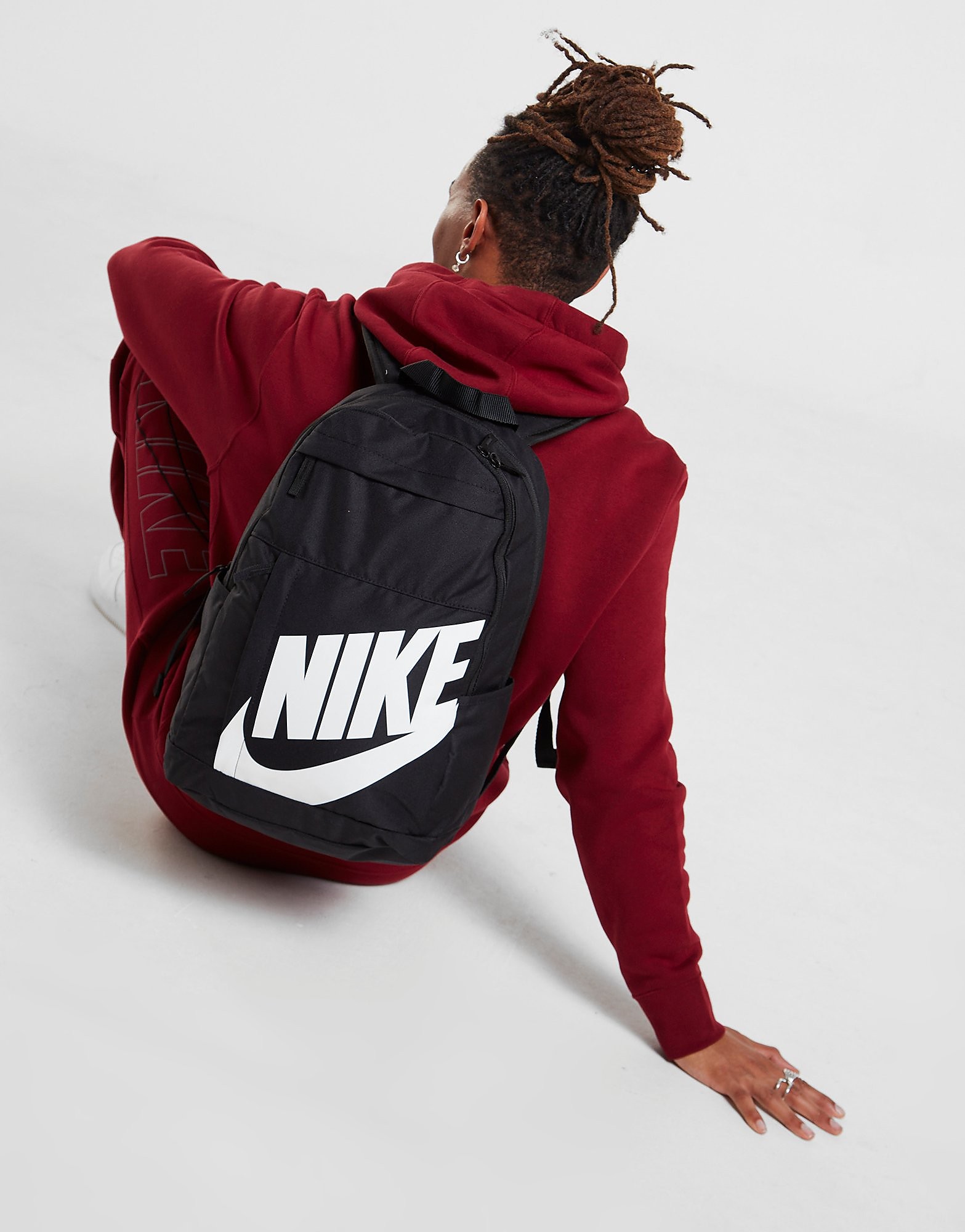 

Nike Elemental Backpack - Black/Black/White - Kids, Black/Black/White
