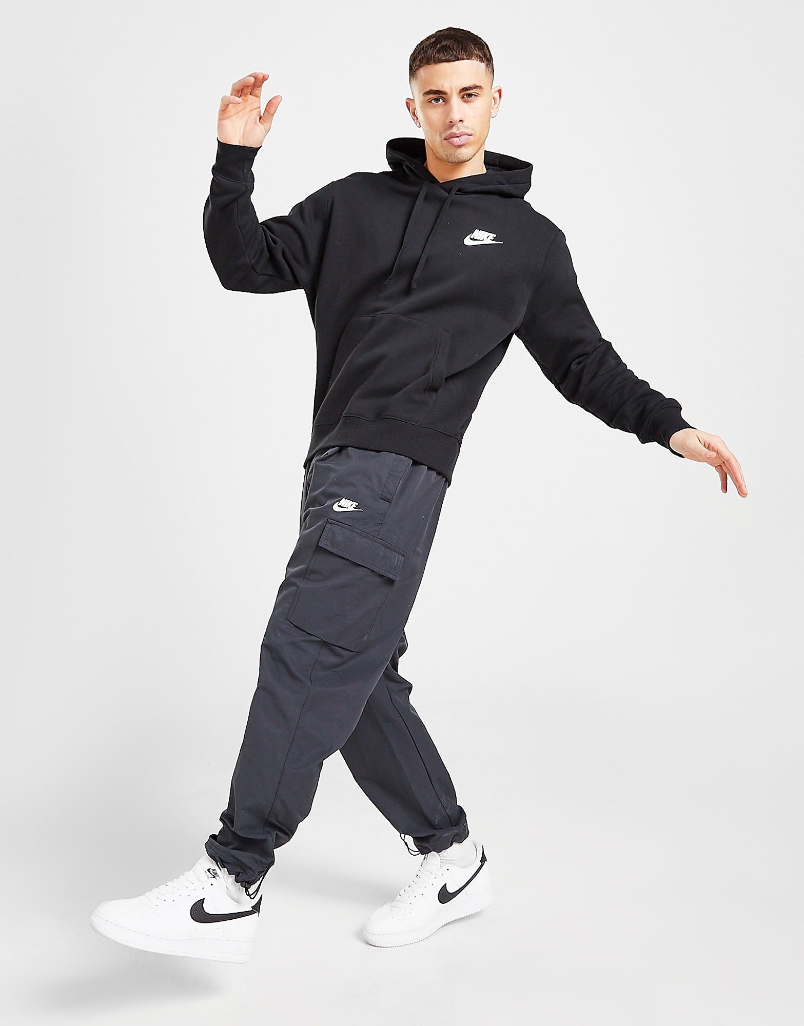 

Nike Woven Cargo Track Pant - Black/White - Mens, Black/White
