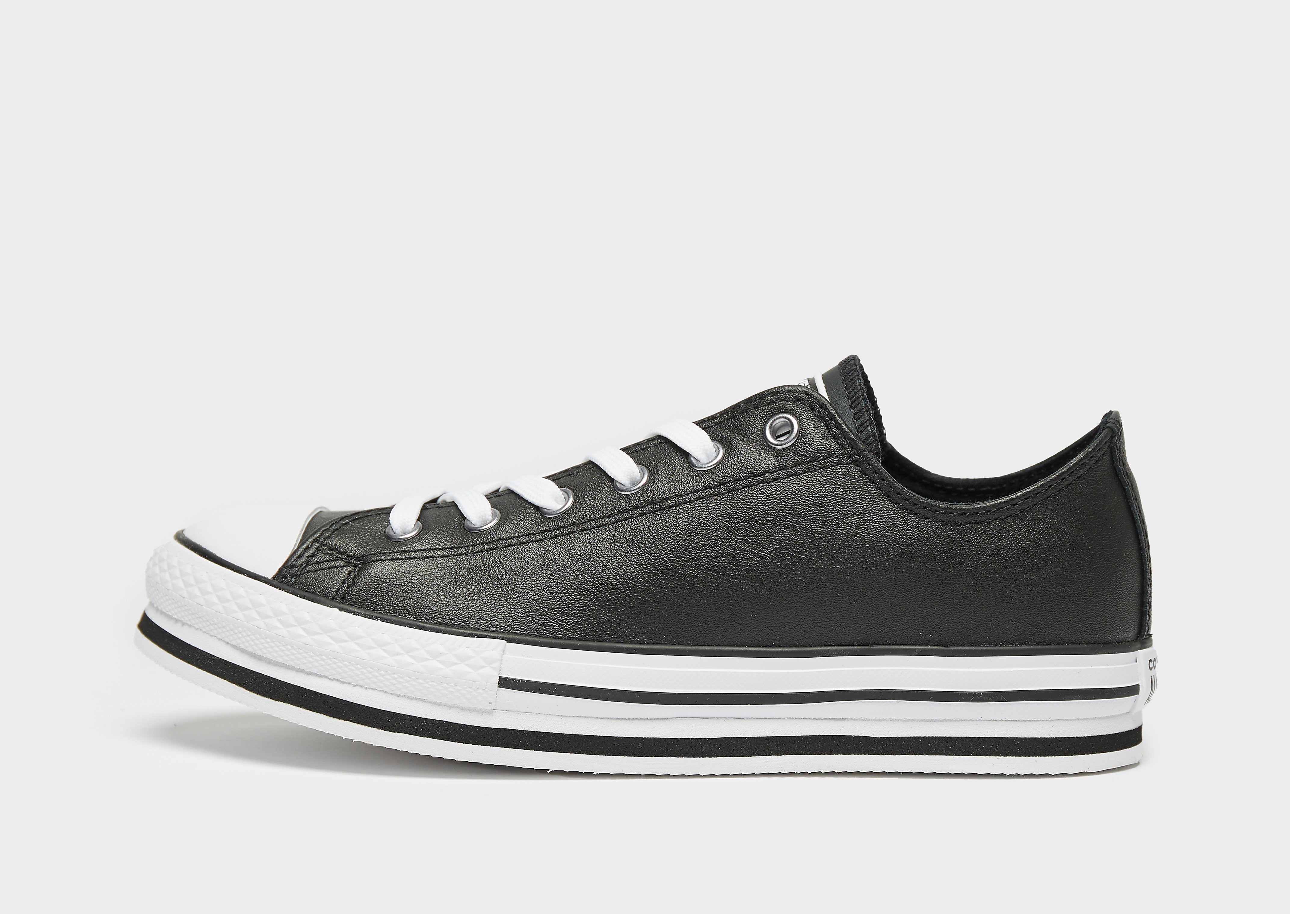

Converse All Star Ox Platform Junior - Black/White - Kids, Black/White