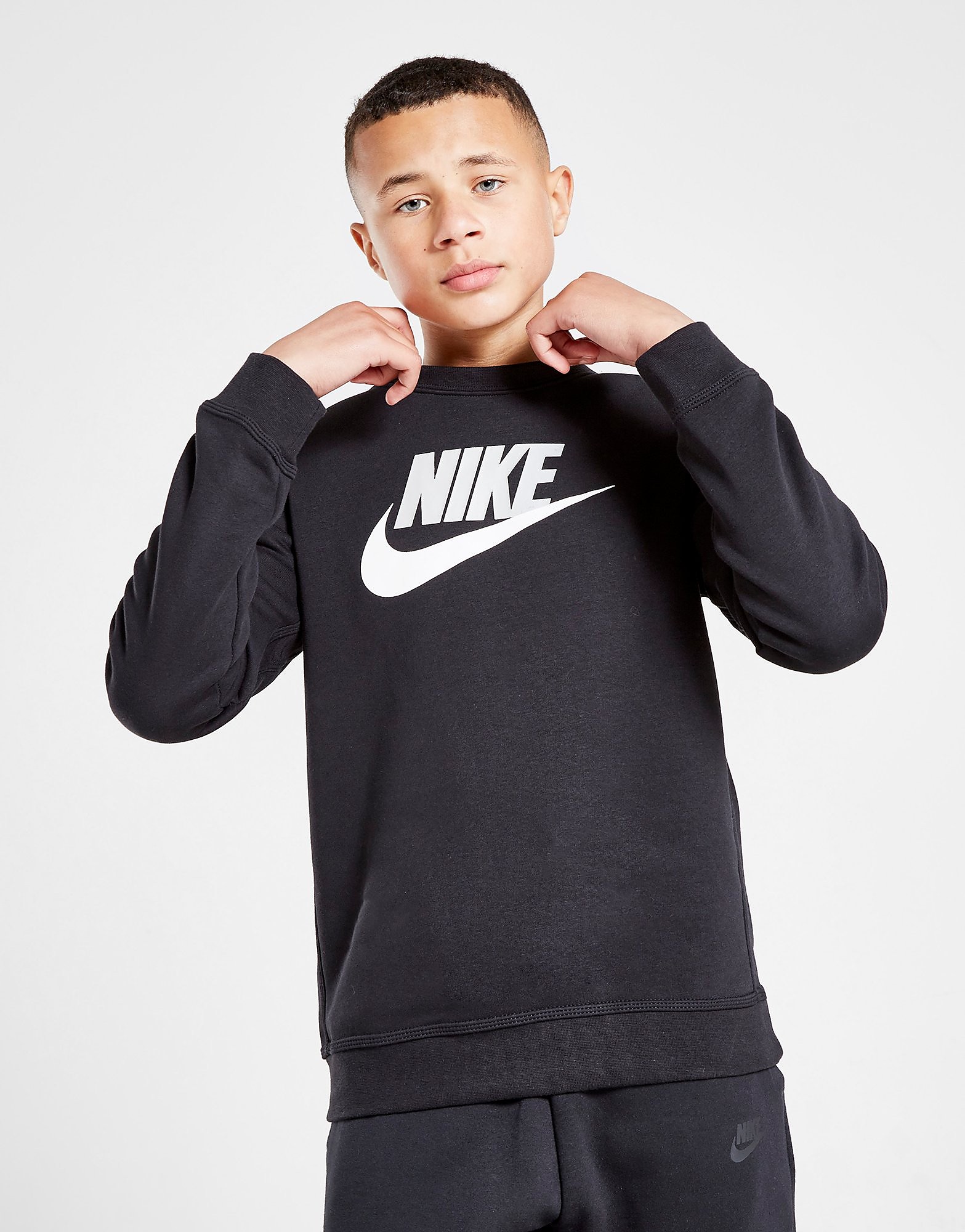 

Nike Club Crew Sweatshirt Junior - Black - Kids, Black