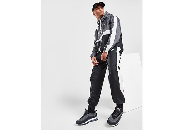 Nike Survêtement à capuche tissé Nike Sportswear pour Homme - Black/Iron Grey/White/White, Black/Iron Grey/White/White