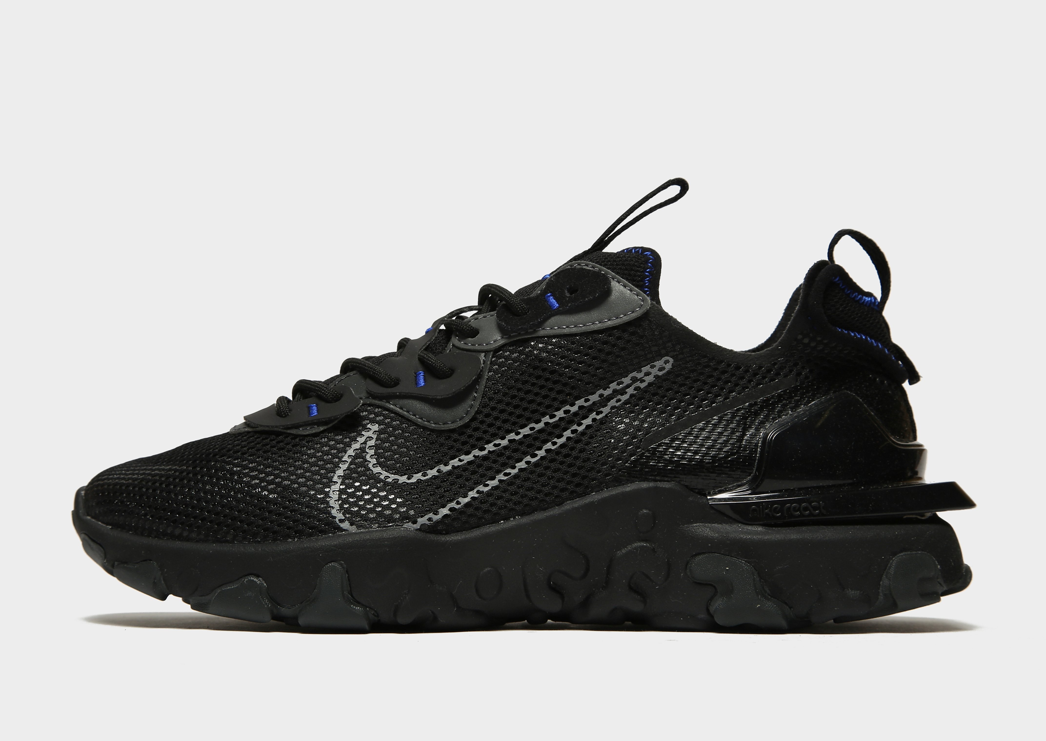 

Nike React Vision - Only at JD - Black/Racer Blue/Dark Smoke Grey/Particle Grey - Mens, Black/Racer Blue/Dark Smoke Grey/Particle Grey