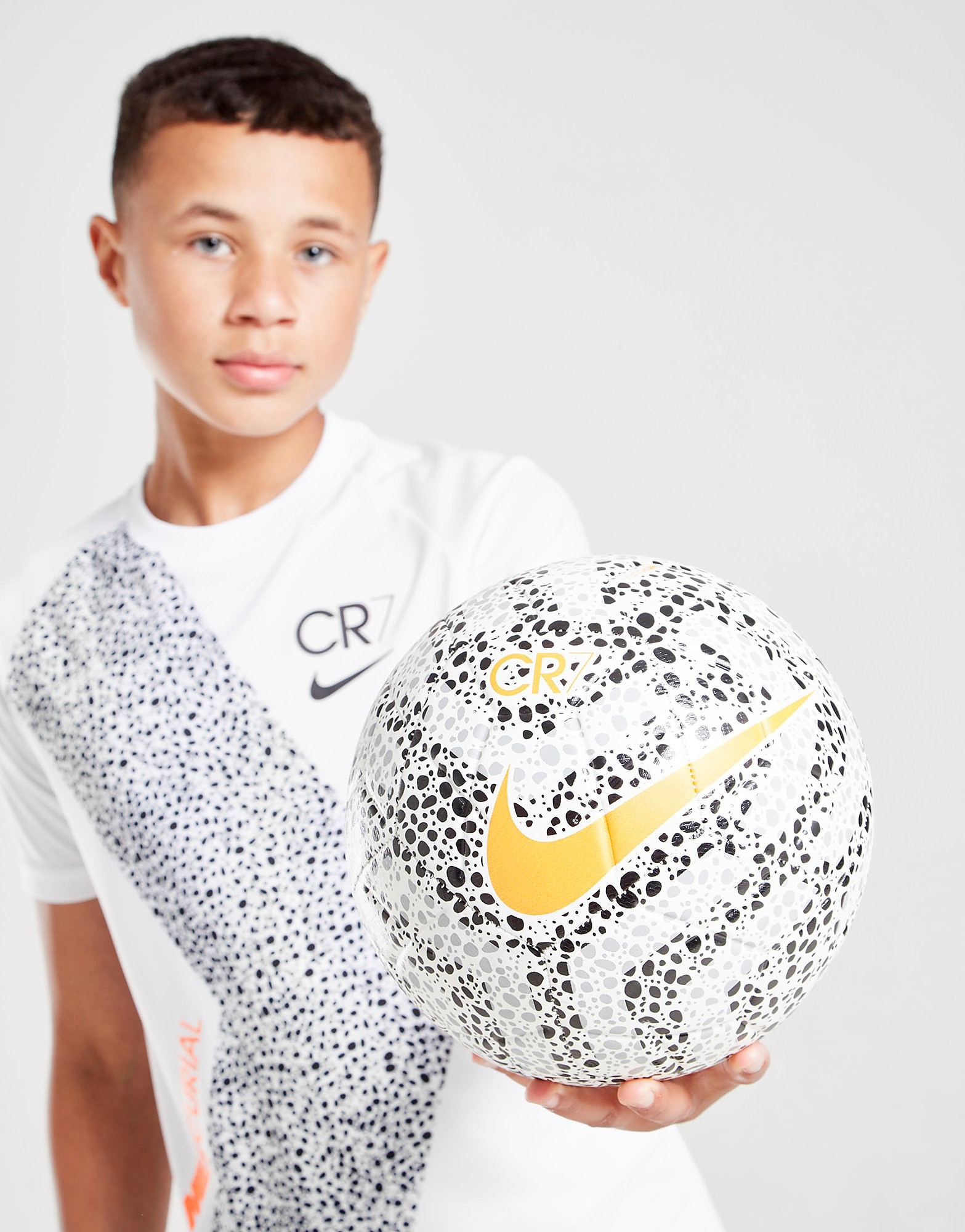 

Nike CR7 Strike Football - White/Black/Orange - Womens, White/Black/Orange