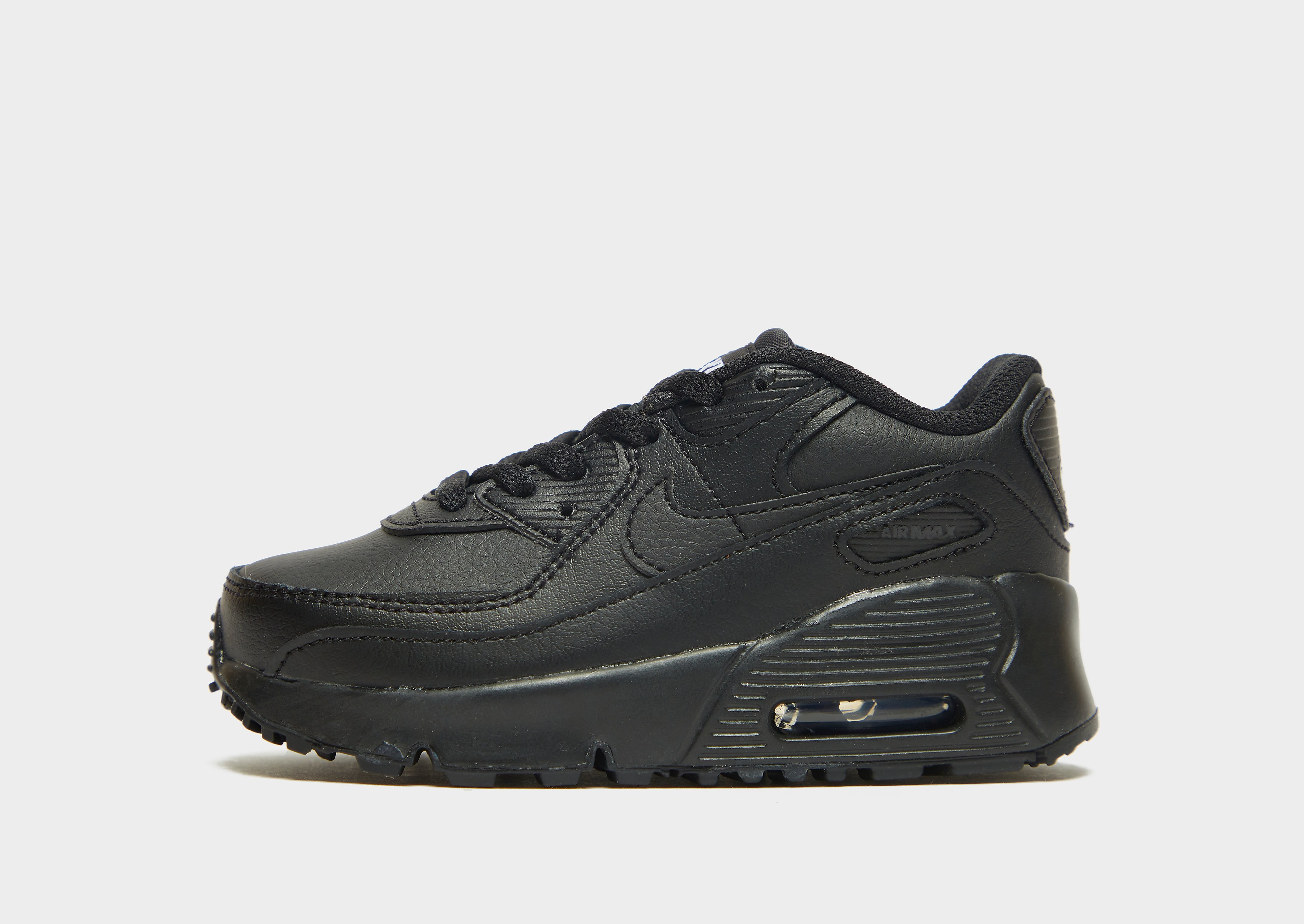 

Nike Air Max 90 Leather Infant - Black/Black/White/Black - Kids, Black/Black/White/Black