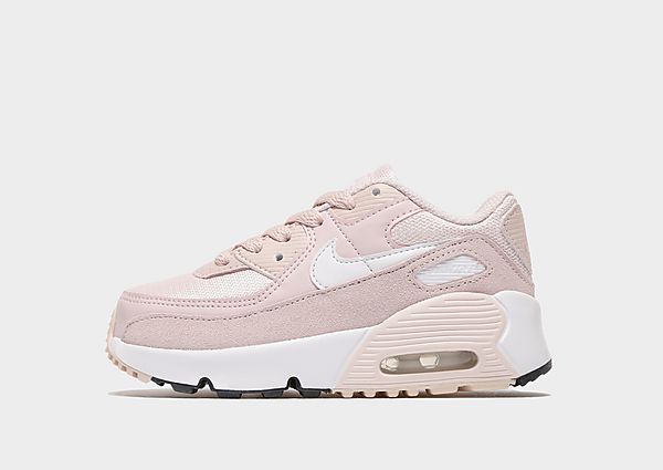Nike Baskets Air Max 90 Leather Bébé - Barely Rose/Black/White, Barely Rose/Black/White