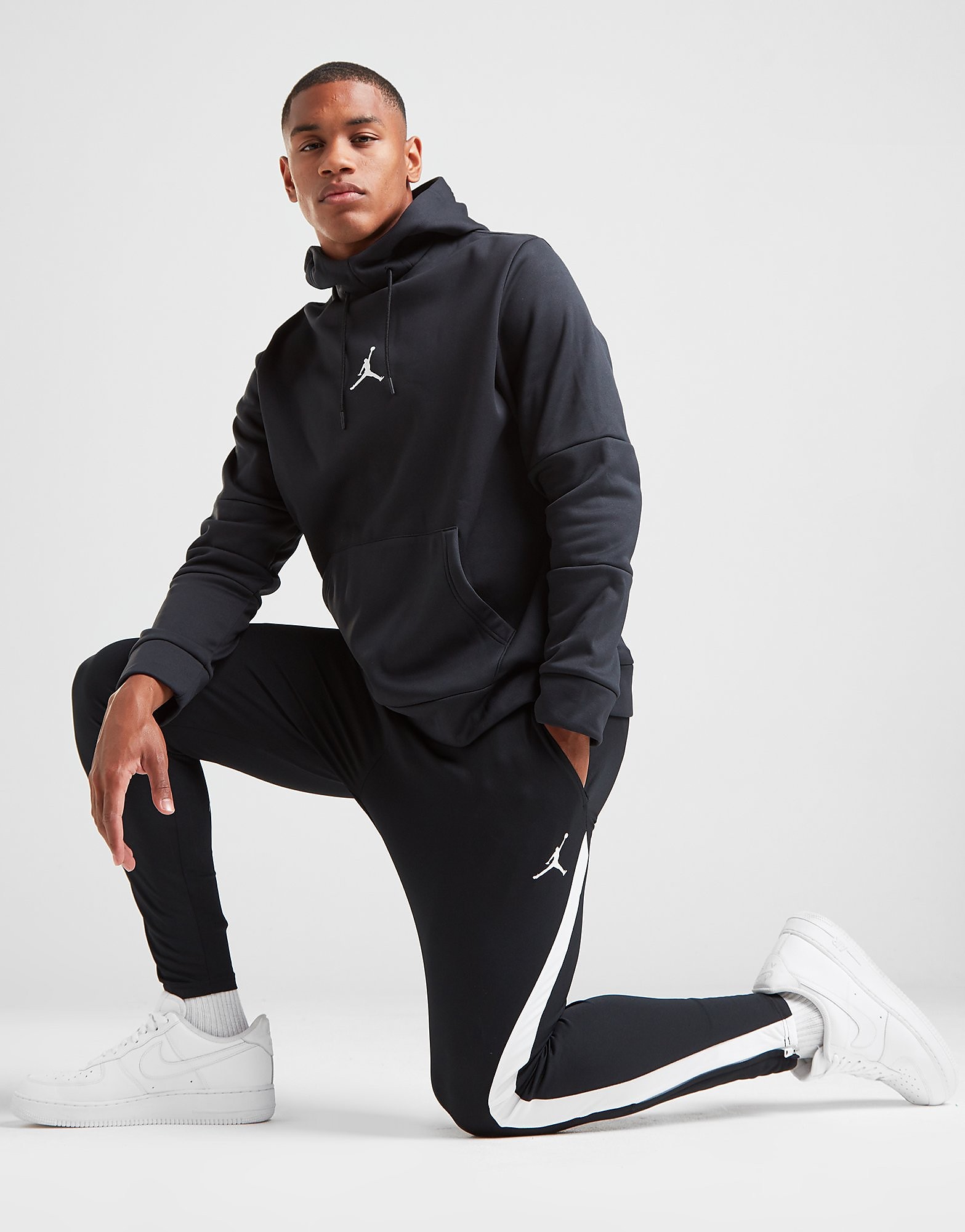 

Jordan Dri-FIT Air Track Pants - Black/White/White - Mens, Black/White/White