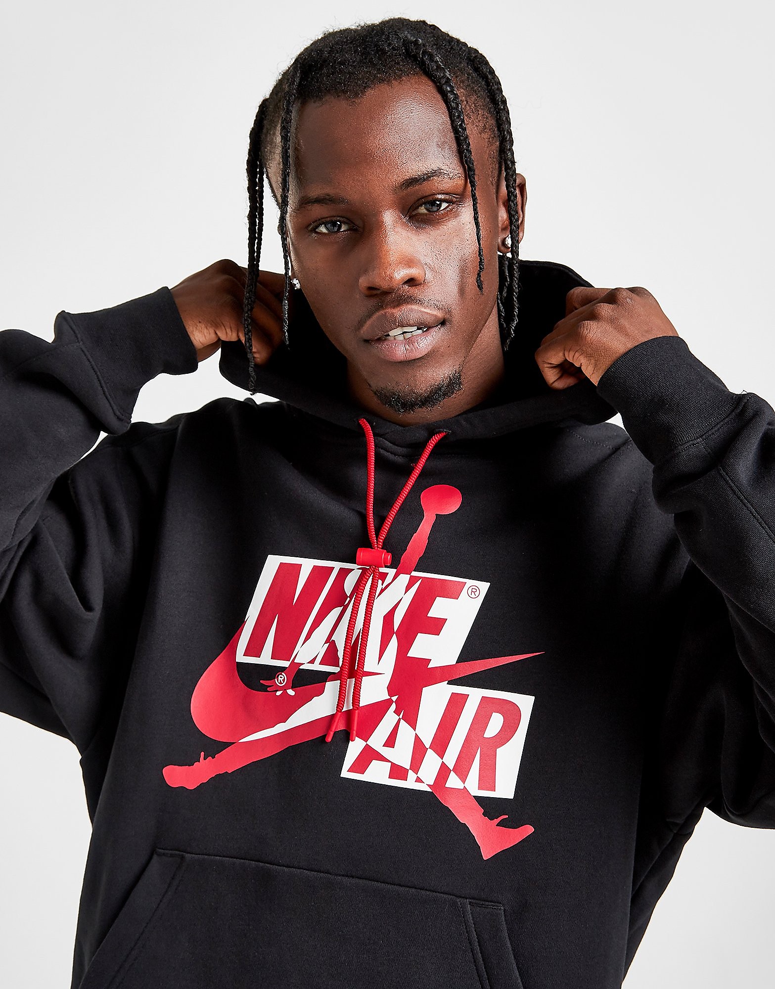 Jordan Jumpman Classic Overhead Hoodie - Black/Black/Black - Mens, Black/Black/Black