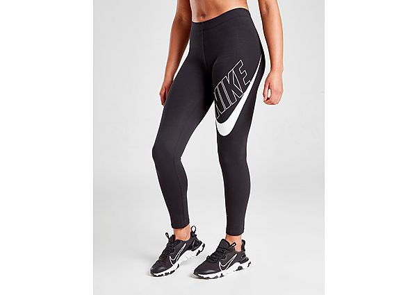 Nike Legging Favourite Junior Fille - Black/White, Black/White