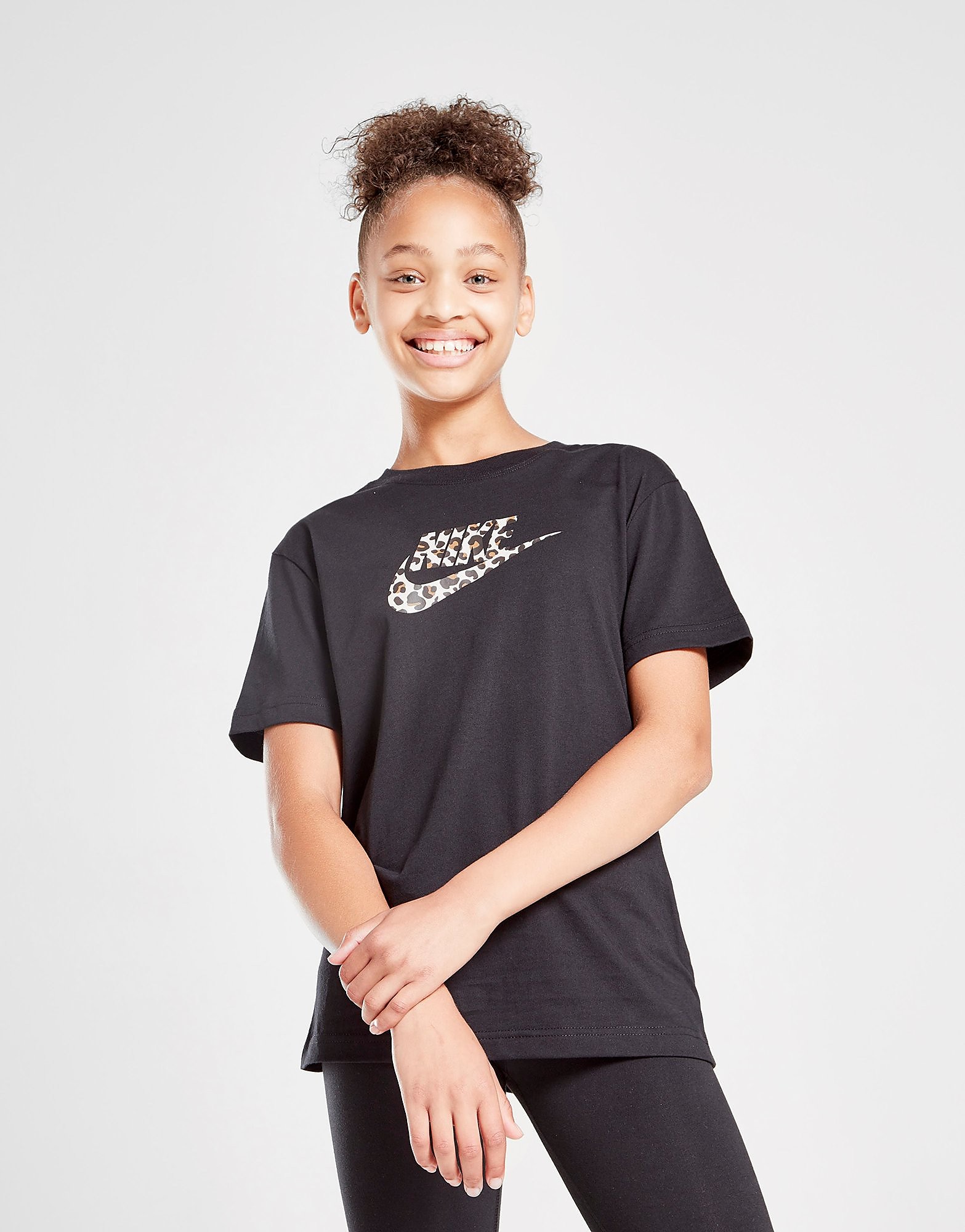 

Nike Girls' Animal Infil T-Shirt Junior - Black/Fossil Stone - Kids, Black/Fossil Stone