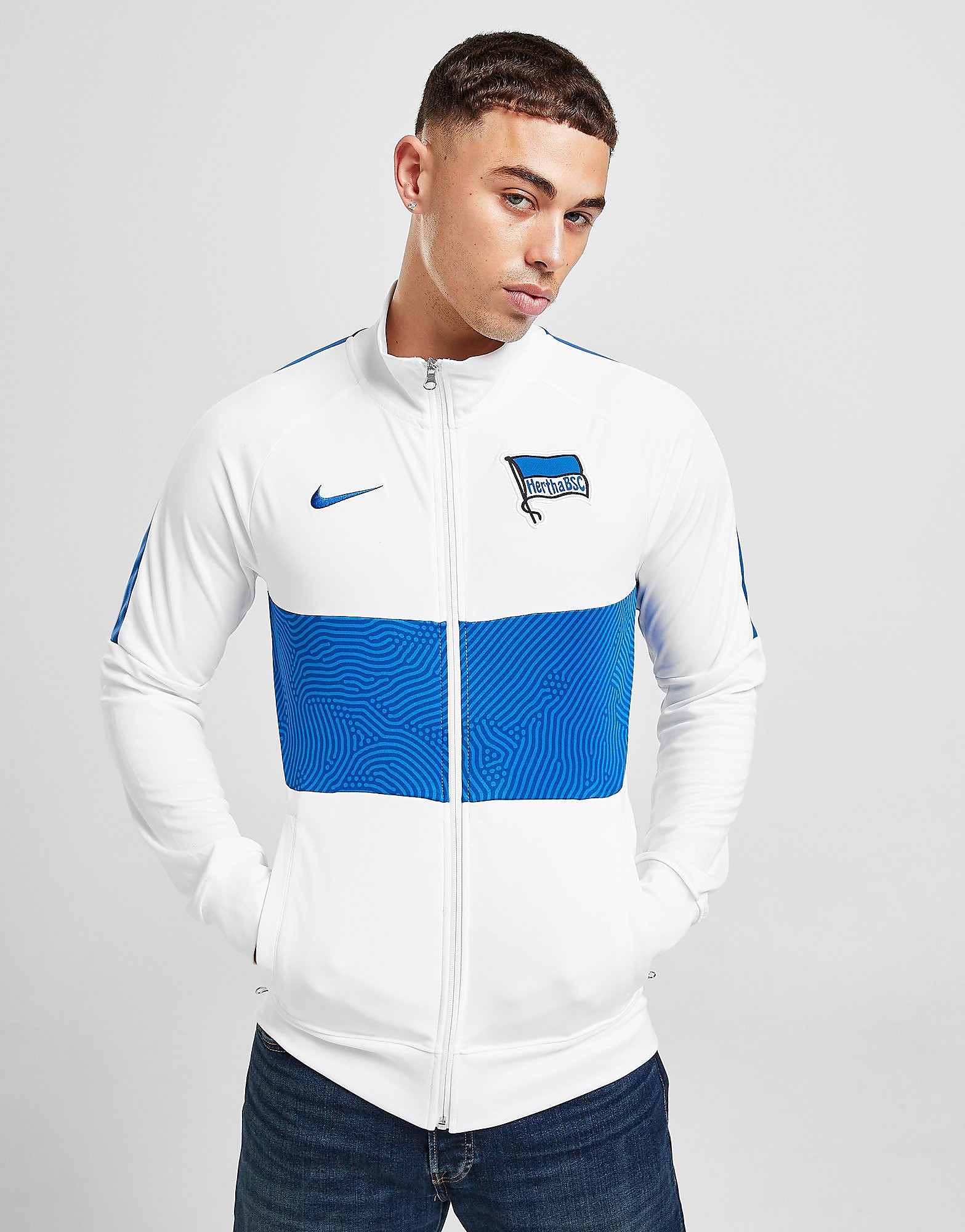 

Nike Hertha BSC Jacket - White/Sport Royal/Black - Mens, White/Sport Royal/Black