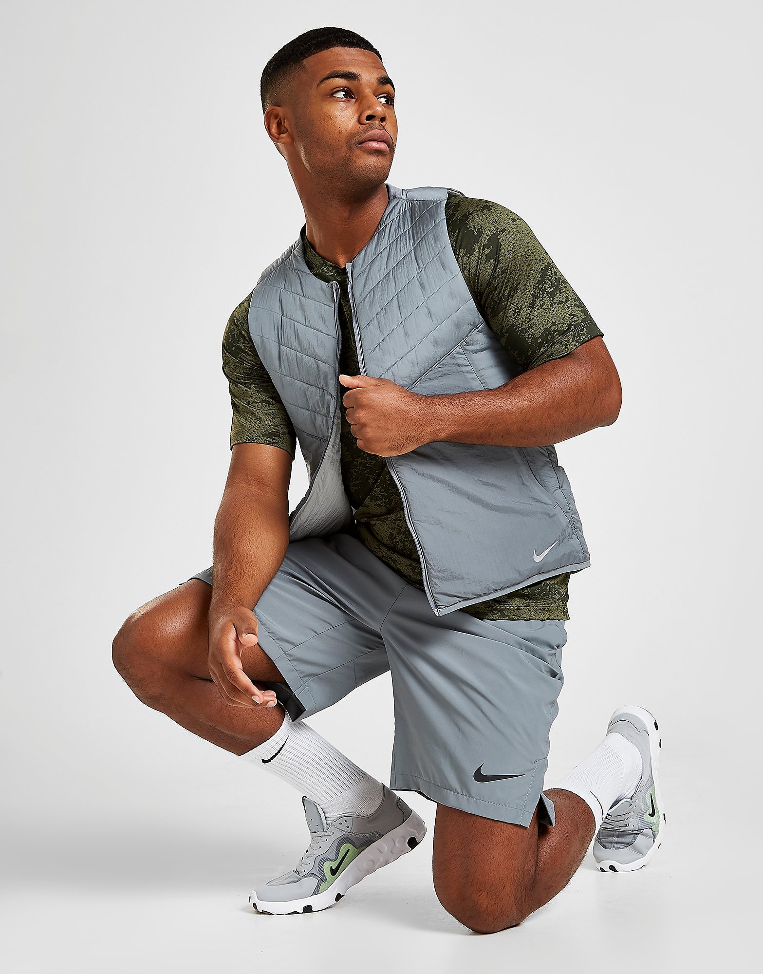 

Nike Flex Woven Training Shorts - Smoke Grey/Black - Mens, Smoke Grey/Black