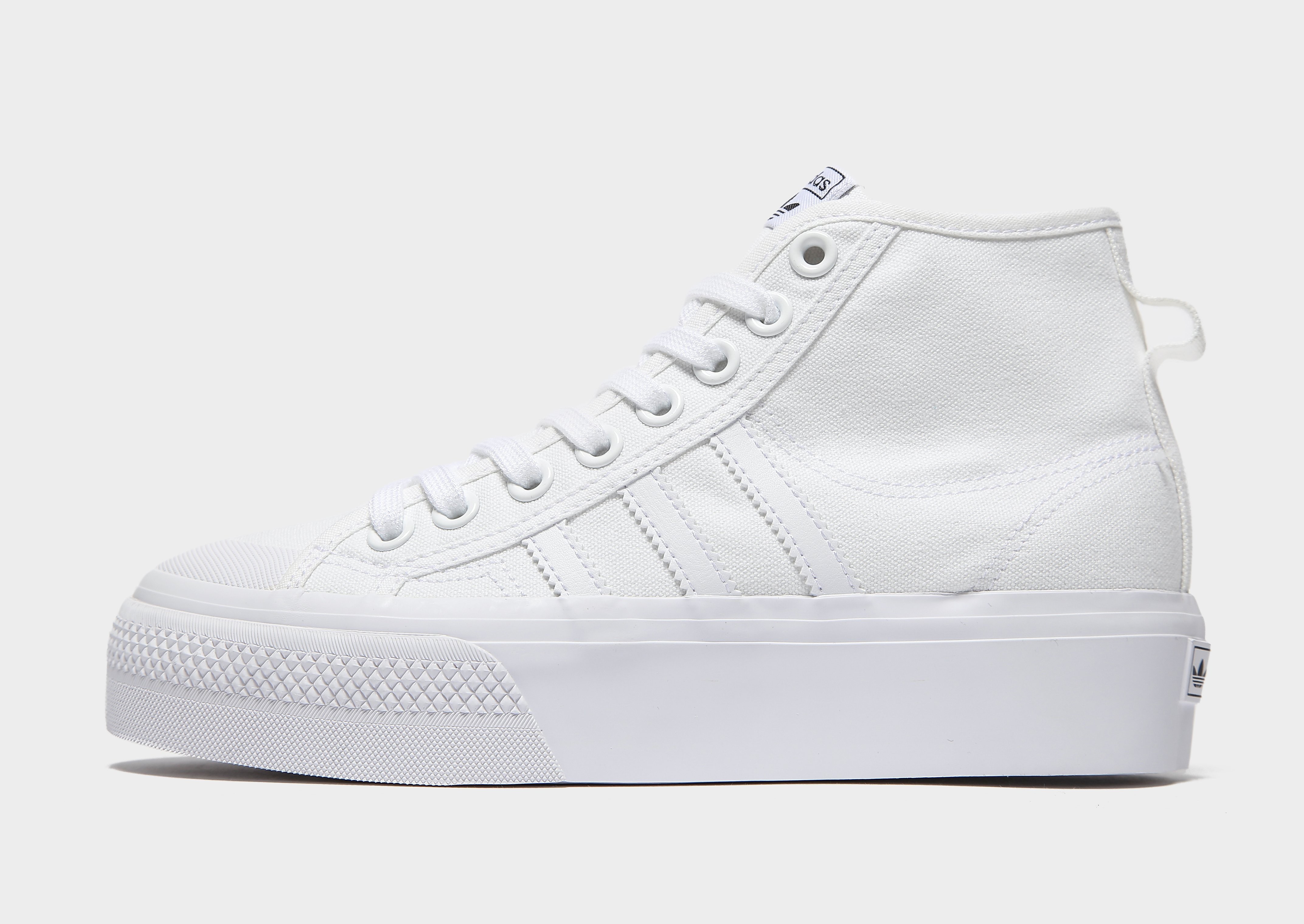 

adidas Originals Nizza Platform Mid Women's - Cloud White / Cloud White / Cloud White, Cloud White / Cloud White / Cloud White