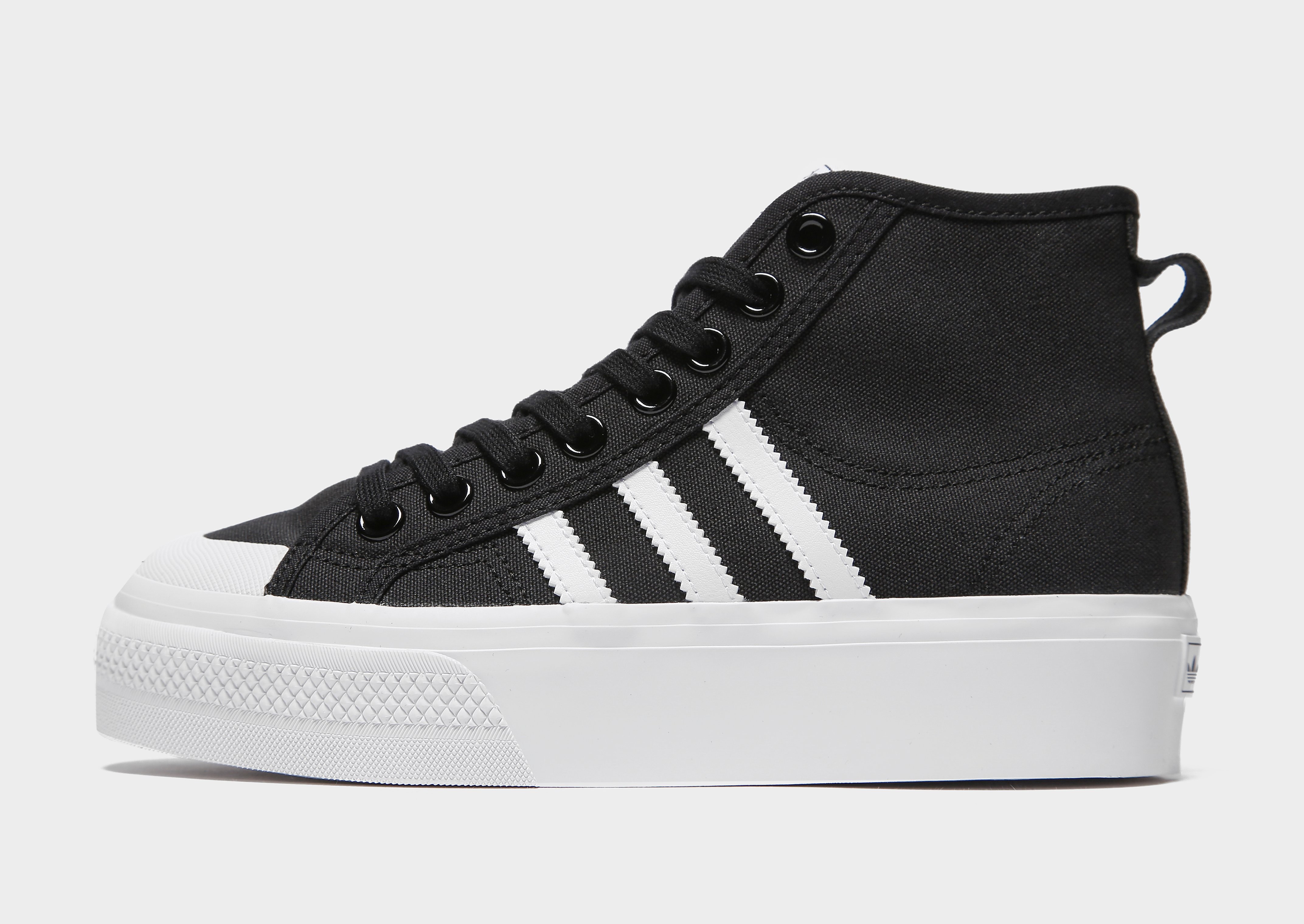 

adidas Originals Nizza Platform Mid Women's - Core Black / Cloud White / Cloud White/White, Core Black / Cloud White / Cloud White/White