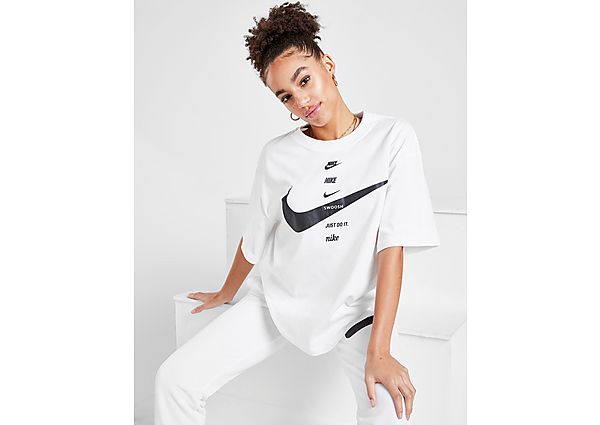 Nike Top manches courtes Femme - White/Black, White/Black