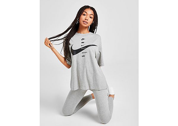 Nike Top manches courtes Femme - Dark Grey Heather/Black, Dark Grey Heather/Black