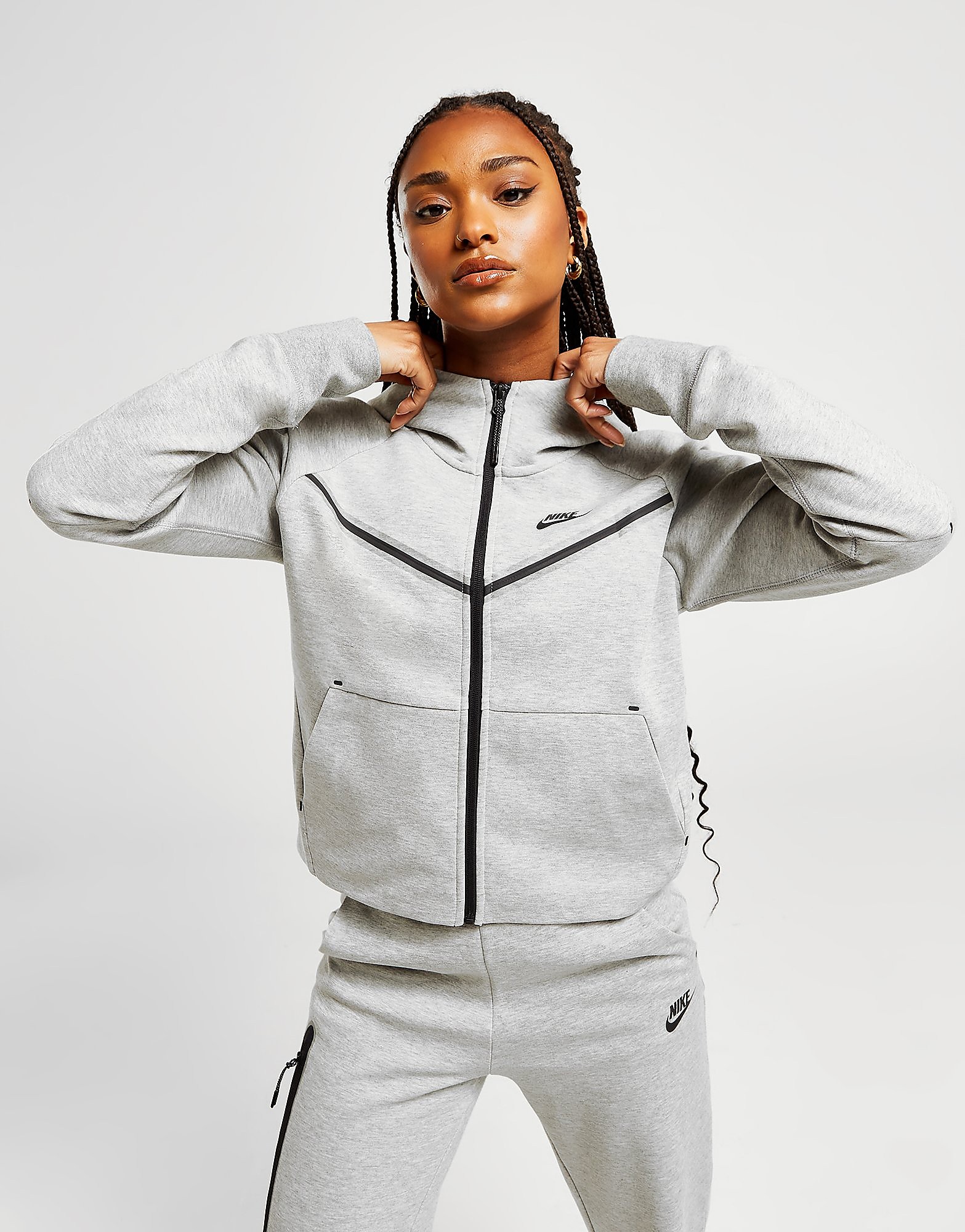 

Nike Tech Fleece Hoodie - Grey, Grey