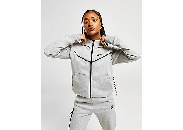 Nike Sweat à capuche Tech Fleece Femme - Dark Grey Heather/Black, Dark Grey Heather/Black