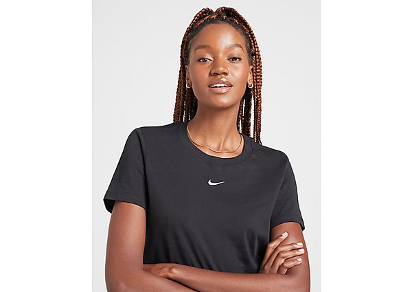 Nike T-Shirt Essential Logo Femme - Black/White, Black/White