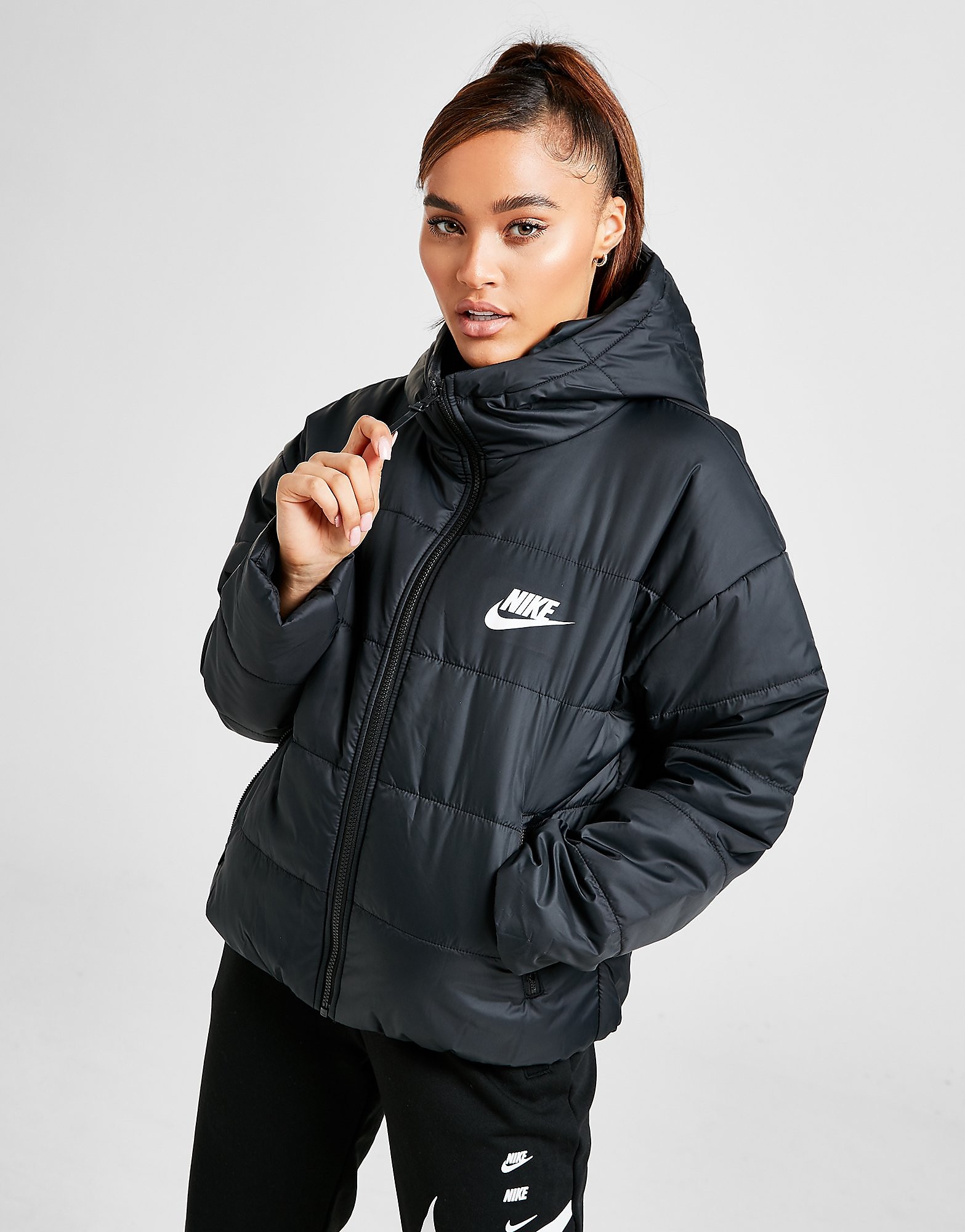 

Nike Core Swoosh Jacket - Black/White/White, Black/White/White